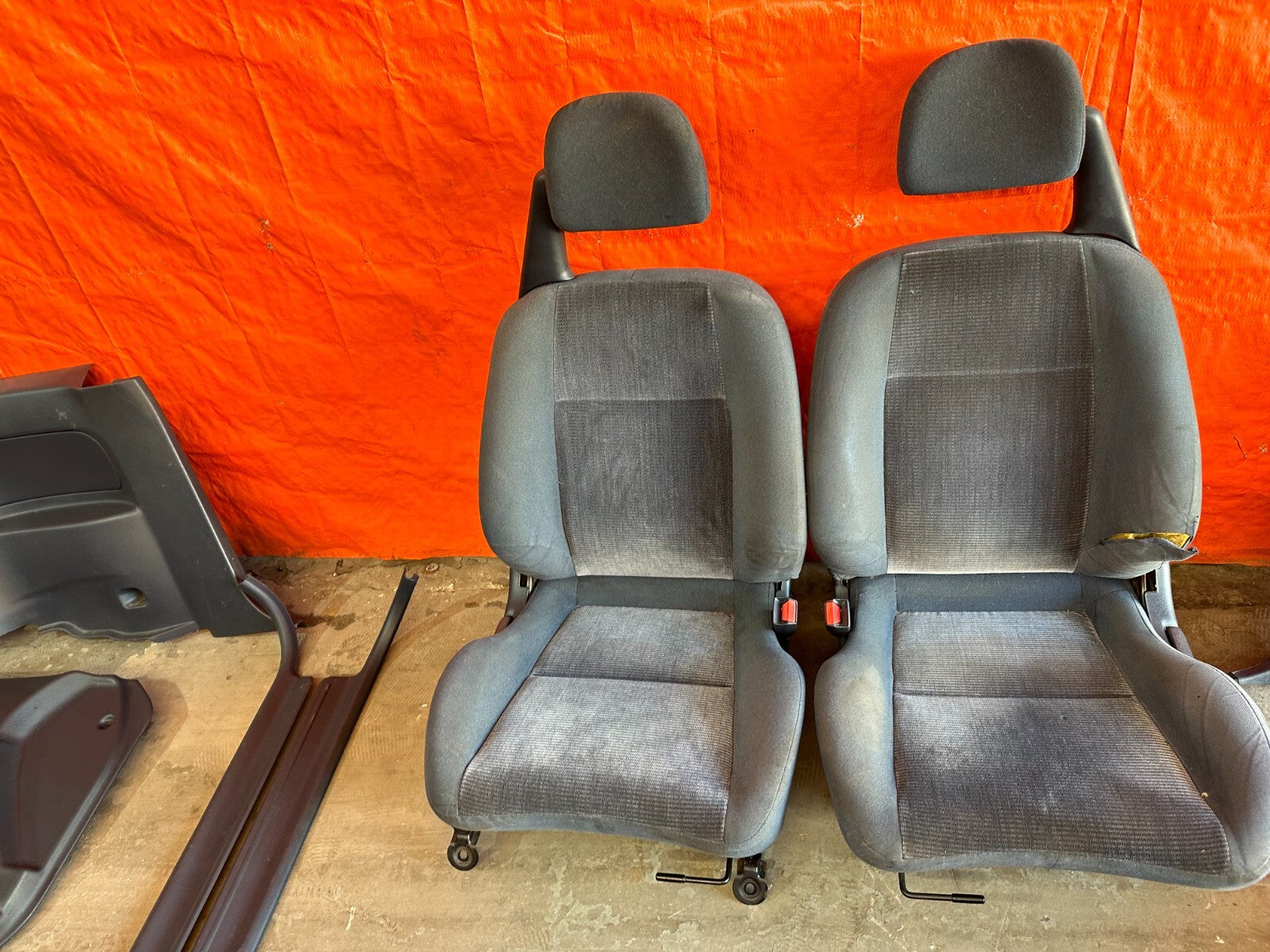 92 95 HONDA CIVIC HATCHBACK EG BLUE INTERIOR CONVERSION SEATS DOOR PANELS DASH7