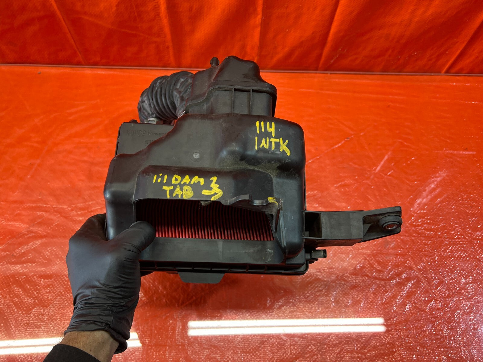 16 20 INFINITI Q50 Q60 3.0 COMPLETE AIR INTAKE HOUSING W/ INLET DUCT ARM RIGHT 9