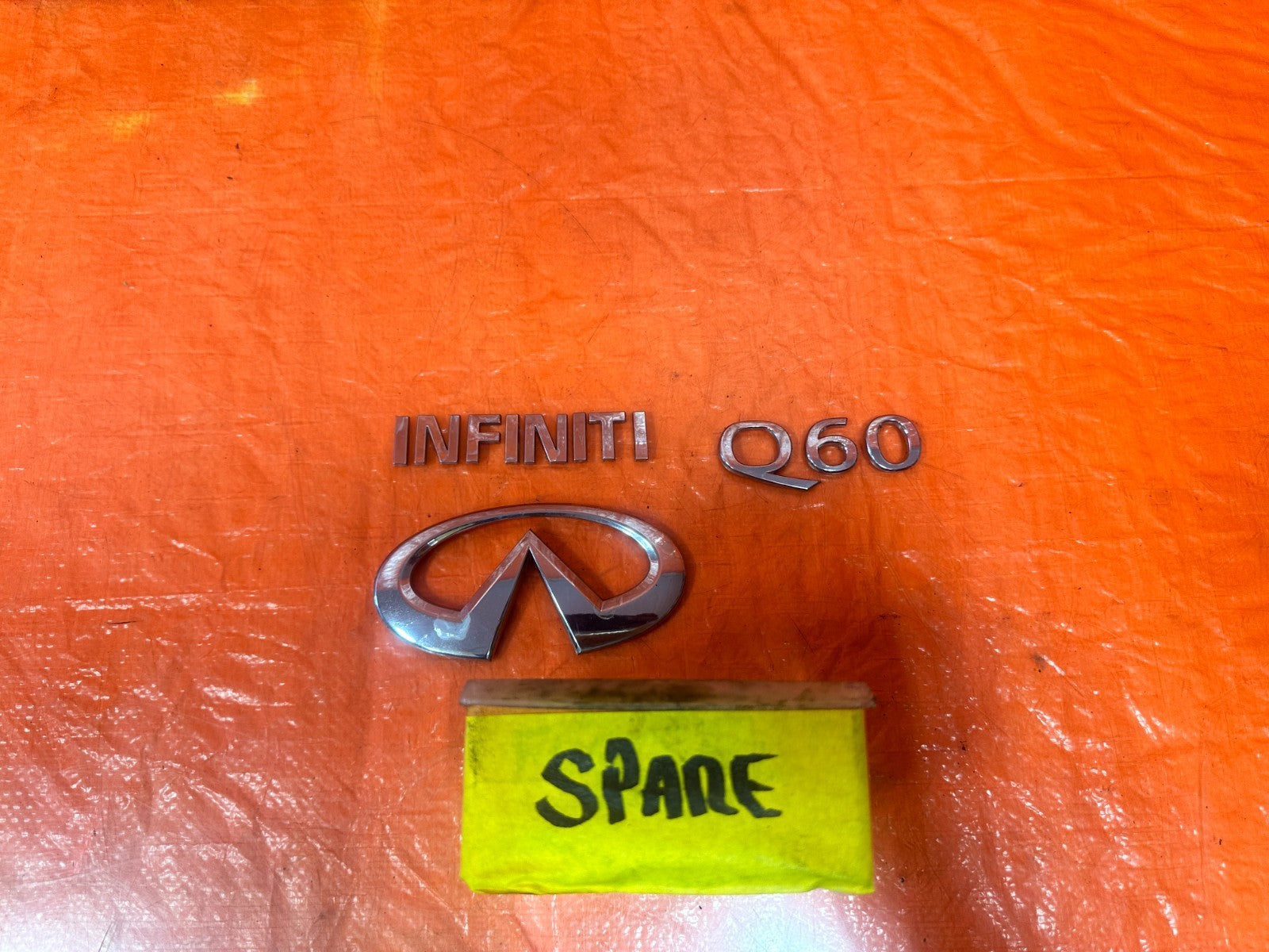 14 15 INFINITI Q60 REAR TRUNK LID CHROME EMBLEM BADGE LOGO OEM #3290