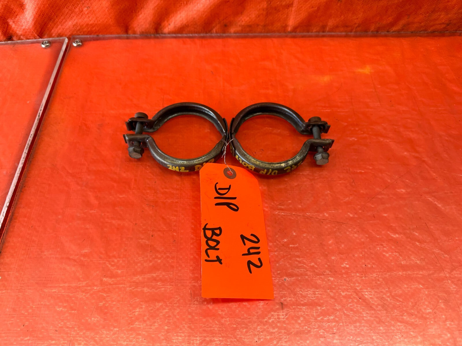 16 20 INFINITI Q50   3.0L   TURBO MANIFOLD TO DOWN PIPE V BAND CLAMPS OEM #2424