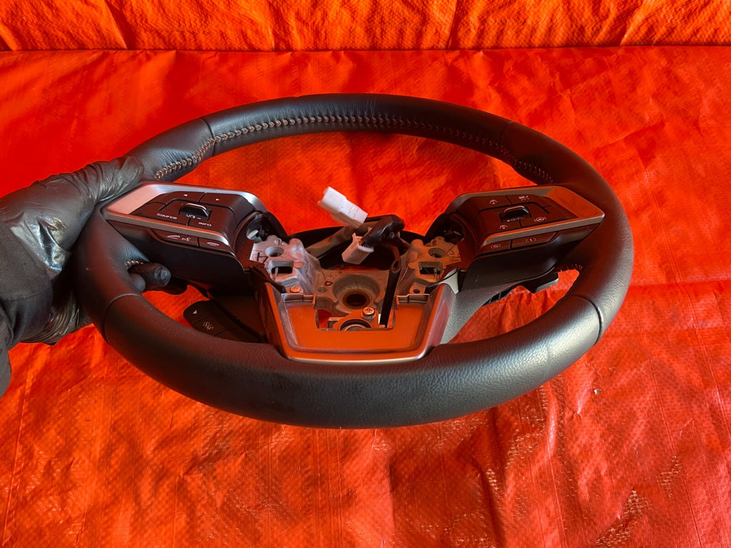 2021 SUBARU CROSSTREK STEERING WHEEL W/ ORANGE STITCHING   PREMIUM MODEL OEM #728