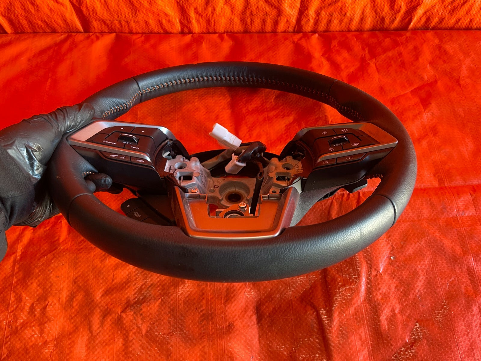 2021 SUBARU CROSSTREK STEERING WHEEL W/ ORANGE STITCHING   PREMIUM MODEL OEM #728