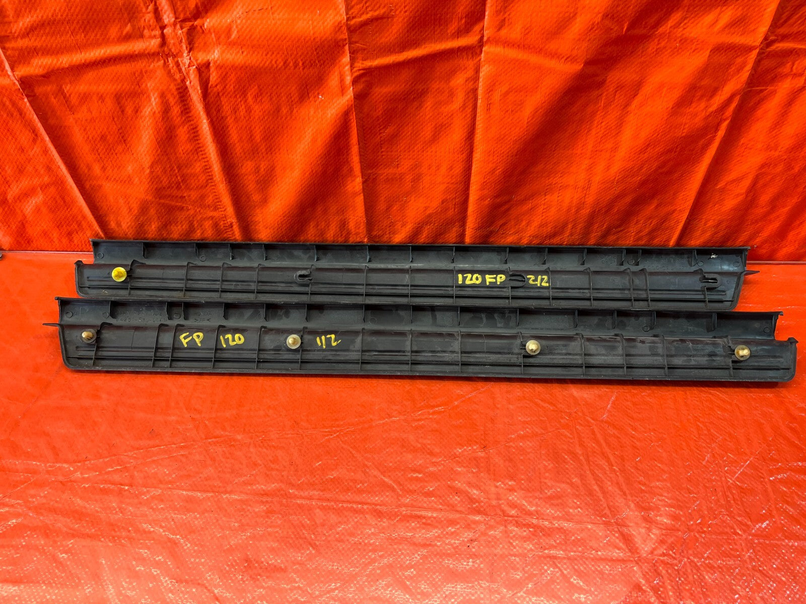 97 01 HONDA PRELUDE   FLOOR PILLAR SCUFF PLATE DOOR SILL SET LEFT RIGHT OEM #1207