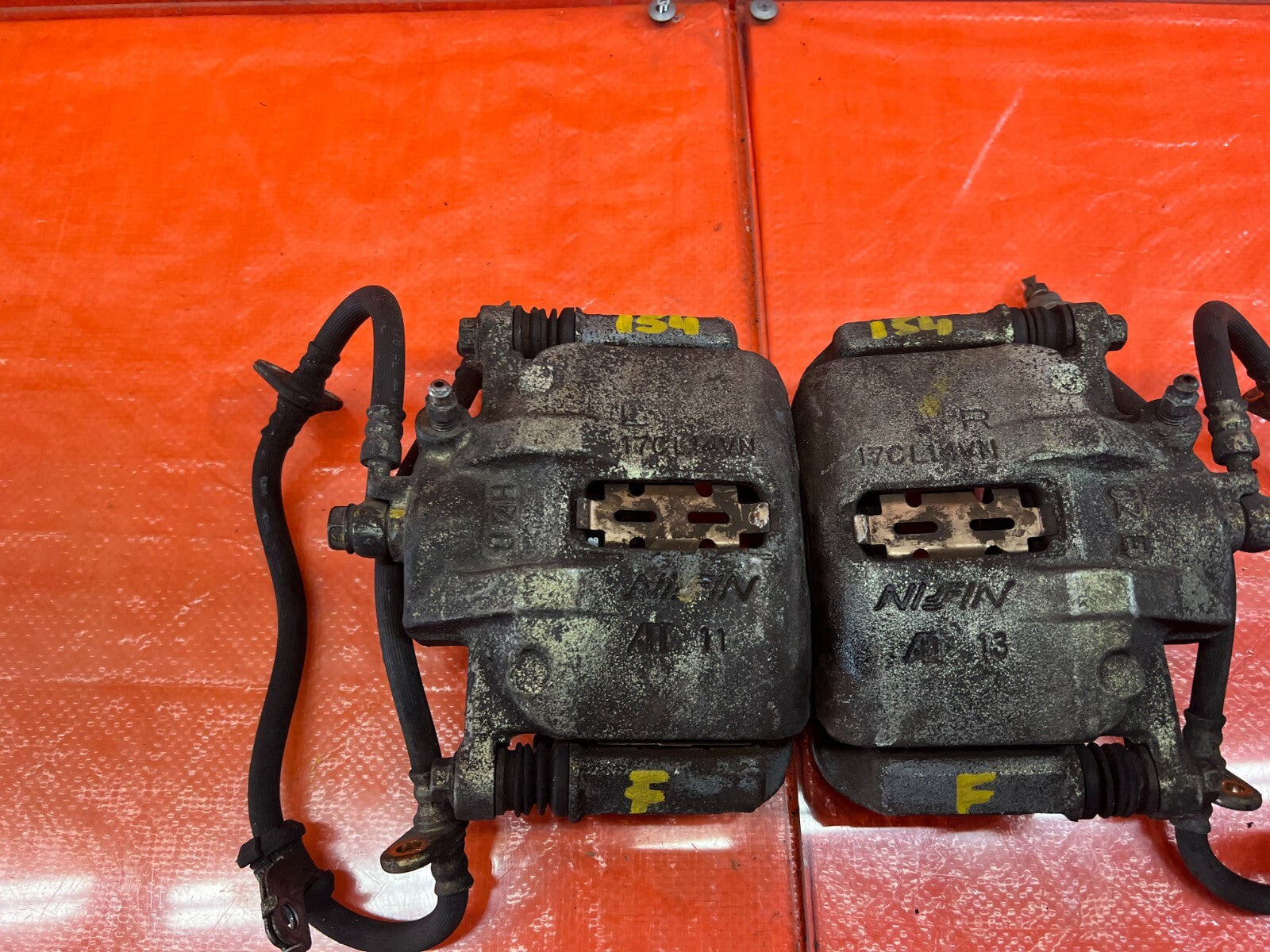 90 91 ACURA INTEGRA   FRONT BRAKE CALIPERS   LEFT RIGHT CALIPER SET   OEM #1547