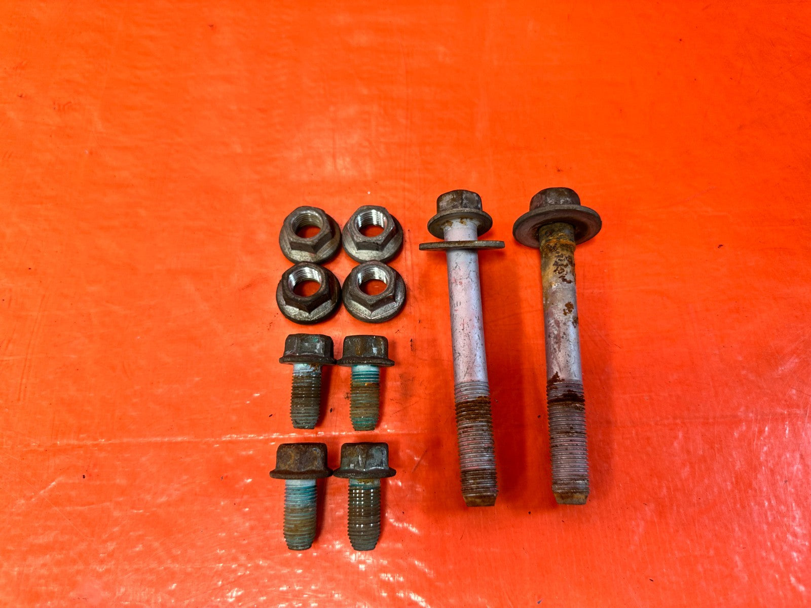 07 11 MAZDA RX8 RX 8   FRONT SUBFRAME CROSSMEMBER K FRAME BOLTS   OEM 3031