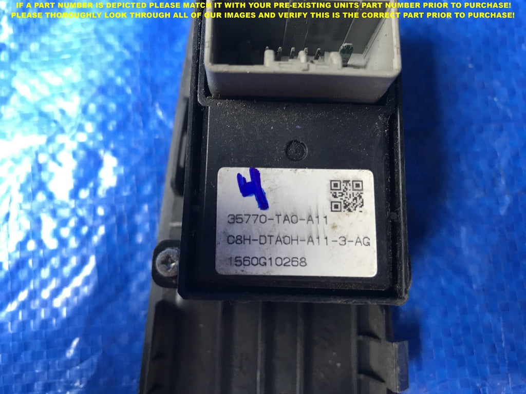 OEM 2008 2009 2010 2011 2012 HONDA ACCORD SEDAN DRIVER LEFT REAR WINDOW SWITCH  2
