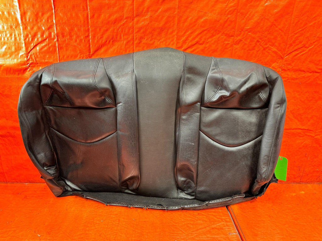 08 09 INFINITI G37 COUPE SPORT REAR UPPER SEAT BLACK LEATHER COVER SKIN OEM 3110