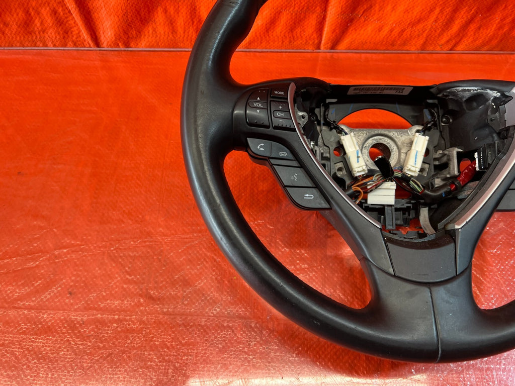 13 15 ACURA RDX   STEERING WHEEL   BLACK LEATHER WRAP   OEM FACTORY #1538
