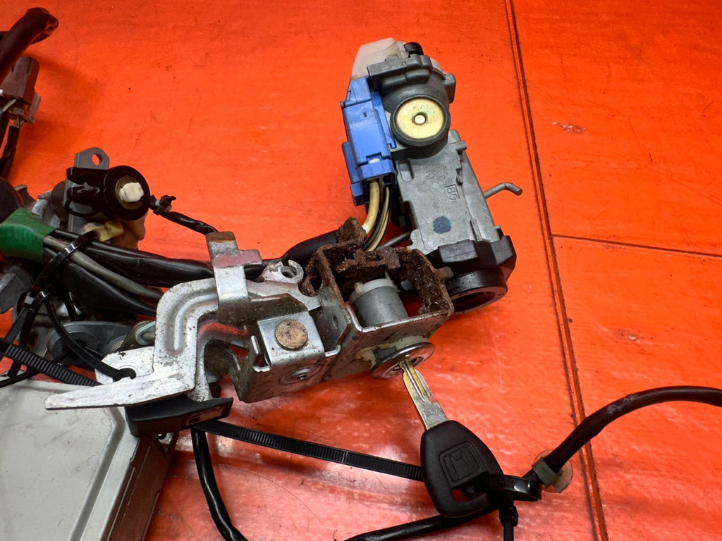 97 01 HONDA PRELUDE 2.2L ECU IMMOBILIZER IGNITION SWITCH CYLINDER LOCKS OEM #3357