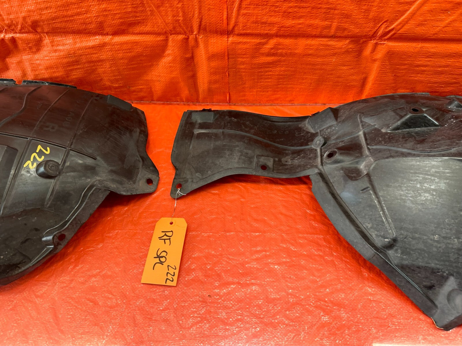 14 20 INFINITI Q50   FENDER LINER SPLASH SHIELD   PASSENGER RIGHT FRONT OEM #2225