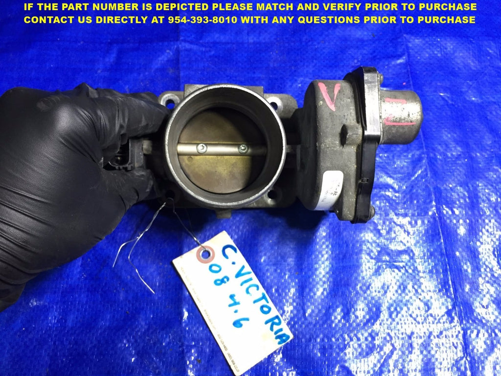 OEM 2008 CROWN VICTORIA 4.6L THROTTLE BODY ASSEMBLY0