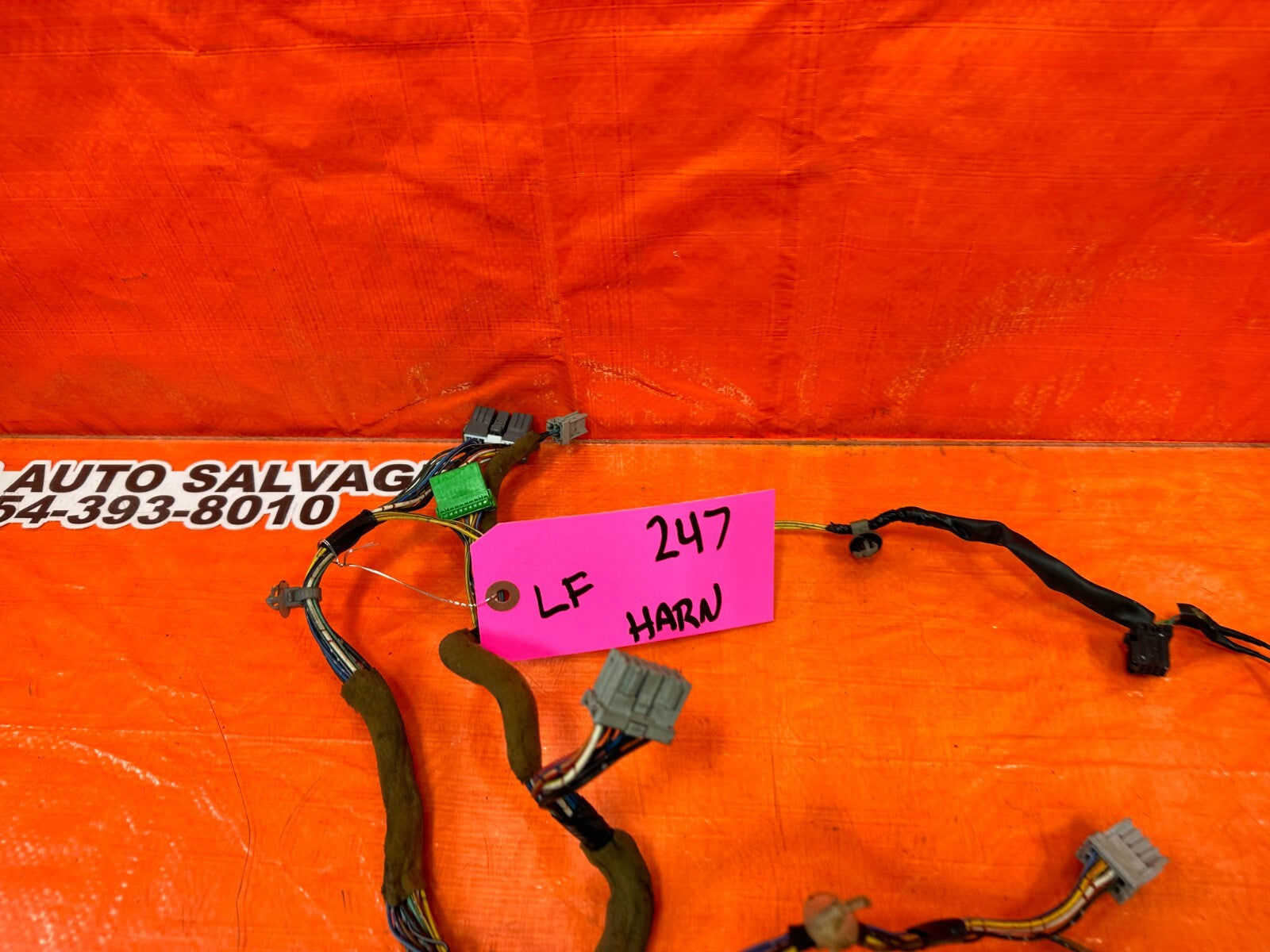 97 01 ACURA INTEGRA   GS GS R LS   2D   LEFT DOOR WIRING HARNESS WIRE LOOM #2479