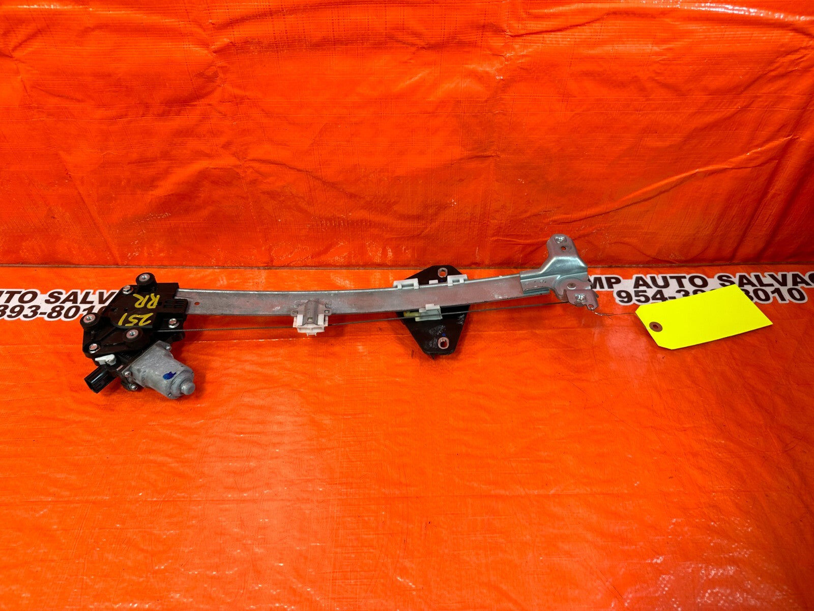 08 12 HONDA ACCORD SEDAN RIGHT REAR    WINDOW REGULATOR W/ MOTOR   OEM #2514