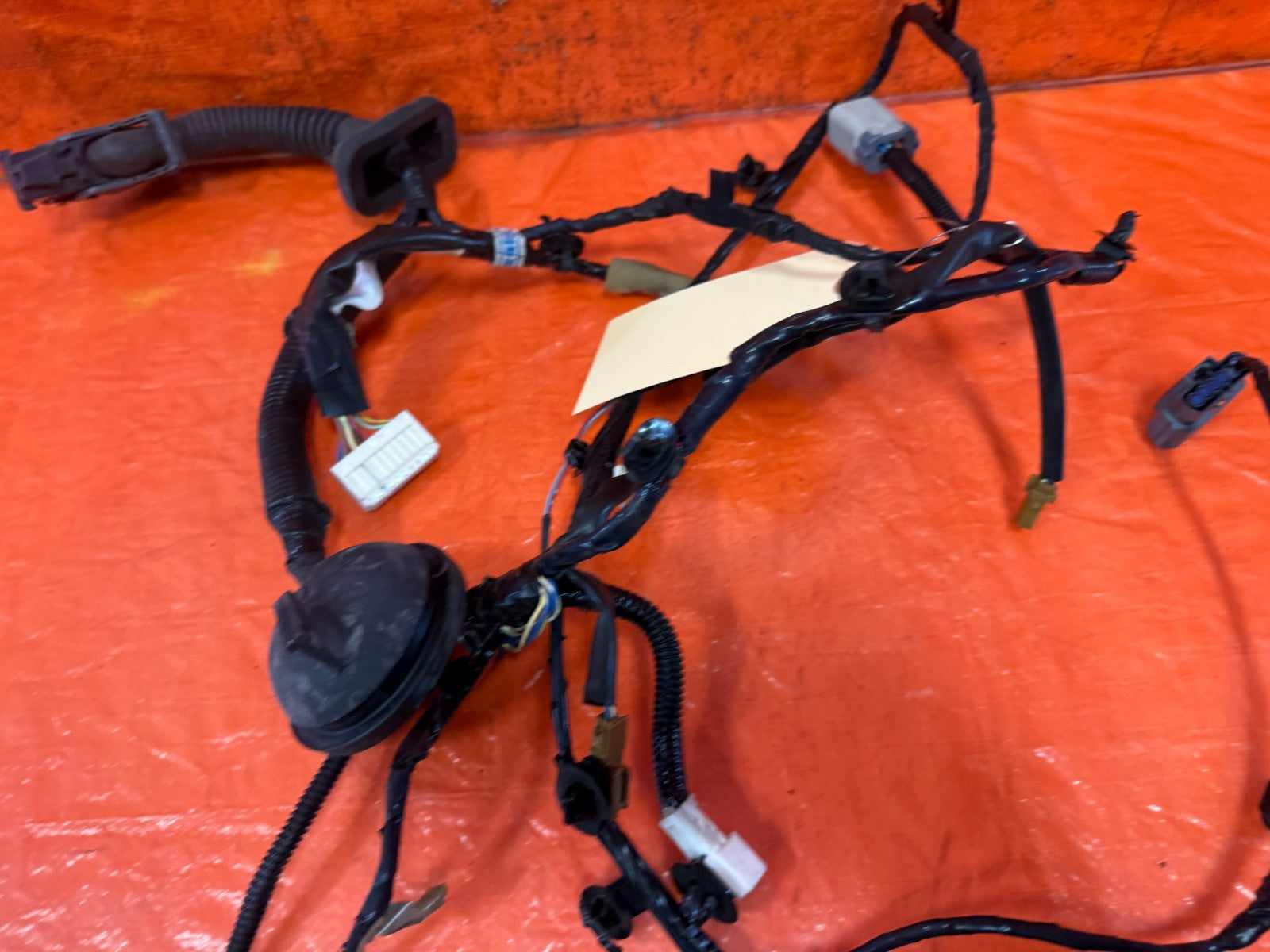 08 15 INFINITI G37 & Q60 COUPE RIGHT  FRONT DOOR WIRING HARNESS WIRE LOOM #3284