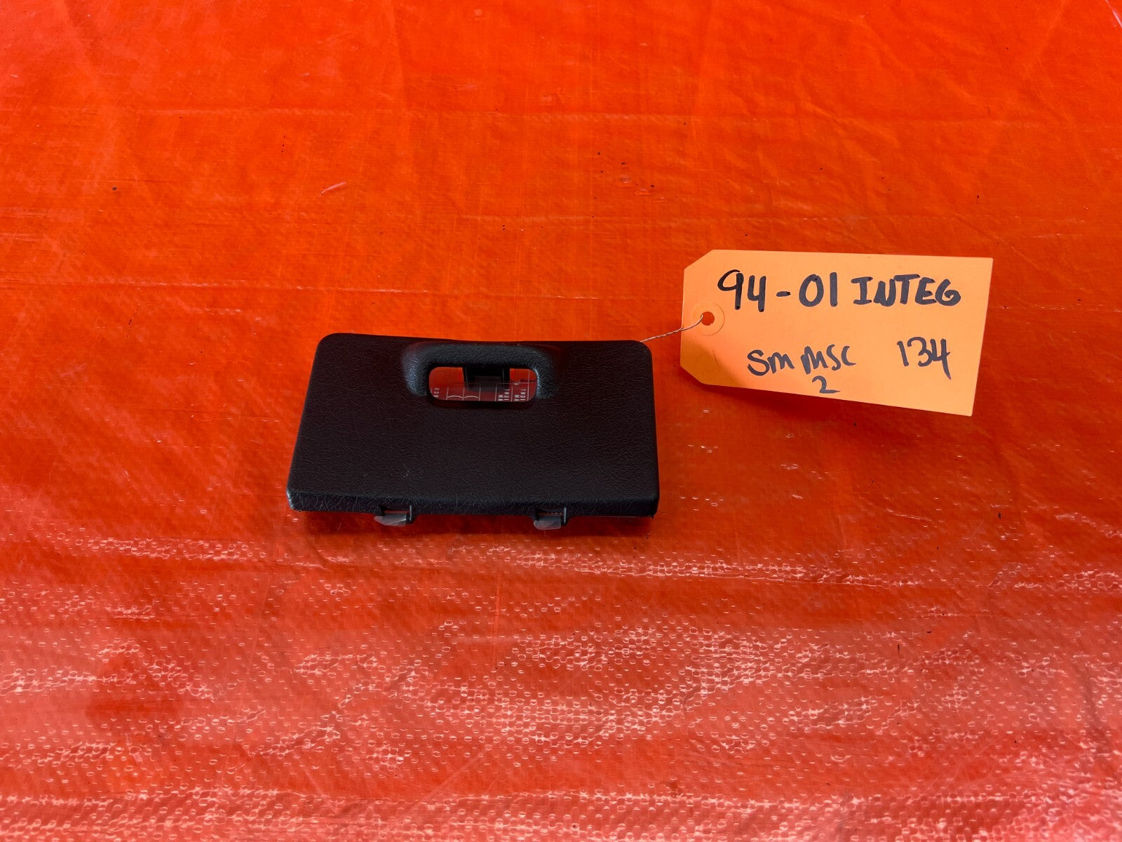 94 01 ACURA INTEGRA   INTERIOR FUSE BOX COVER / SCHEMATIC DIAGRAM BLACK OEM #1340