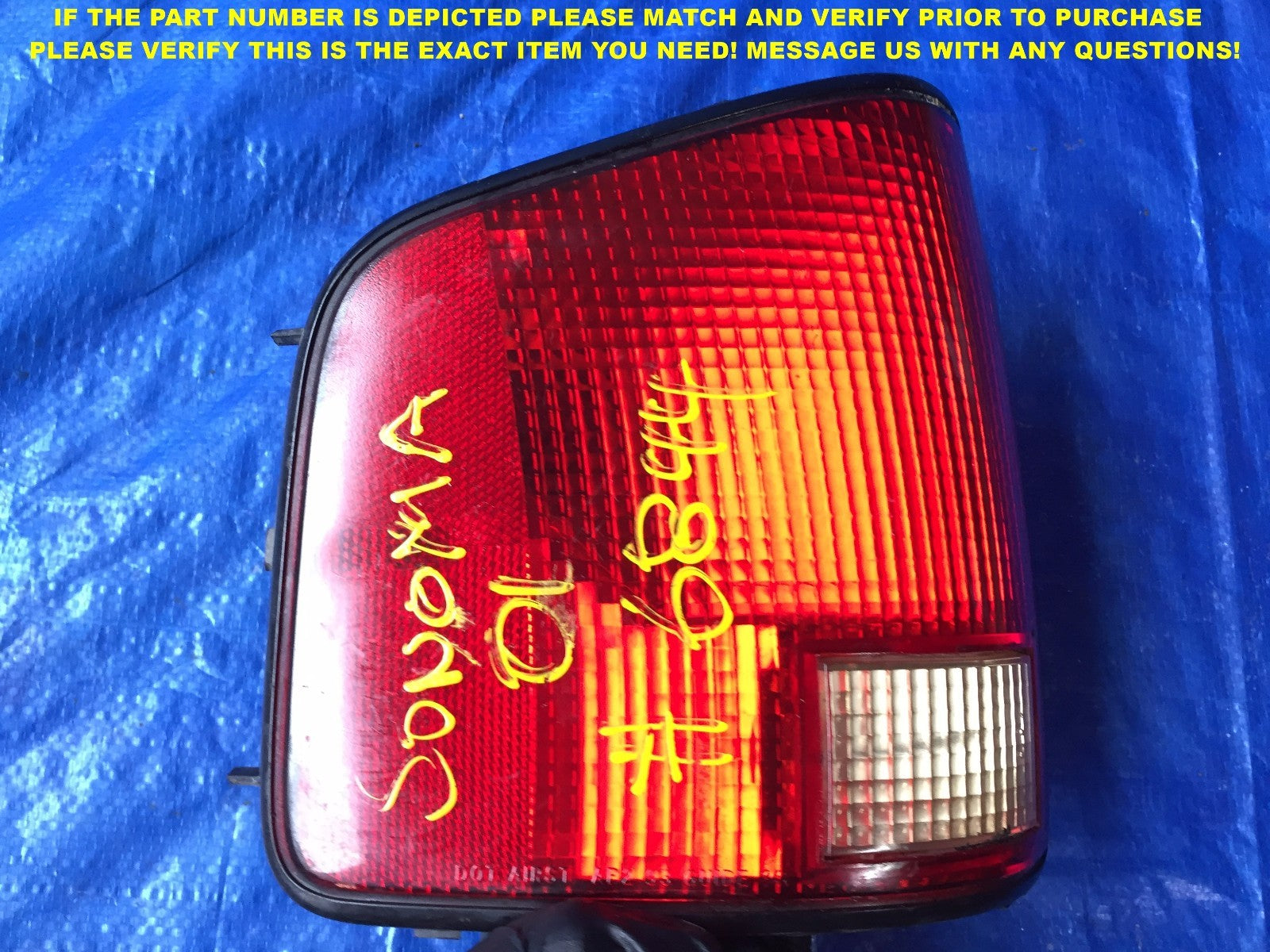 OEM 1994 1995 1996 1997 98 99 00 01 02 CHEVROLET S10 DRIVER LEFT TAIL LIGHT 7A2