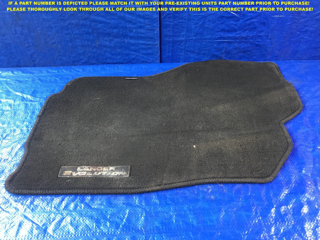 OEM 2008 08 MITSUBISHI EVOLUTION EVO X 10 PASSENGER RIGHT FRONT FLOOR MAT0