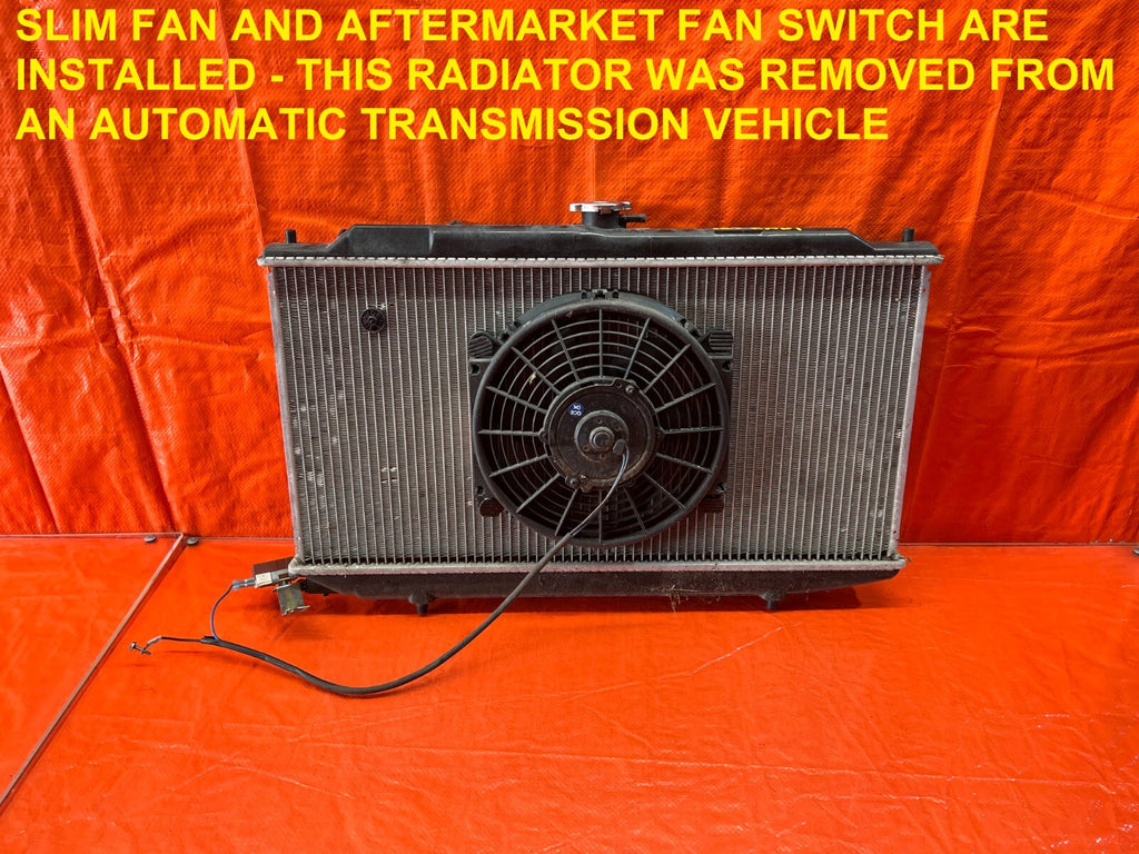 88 91 HONDA CRX DX SI   RADIATOR ASSEMBLY   AUTOMATIC TRANSMISSION ONLY OEM #1570