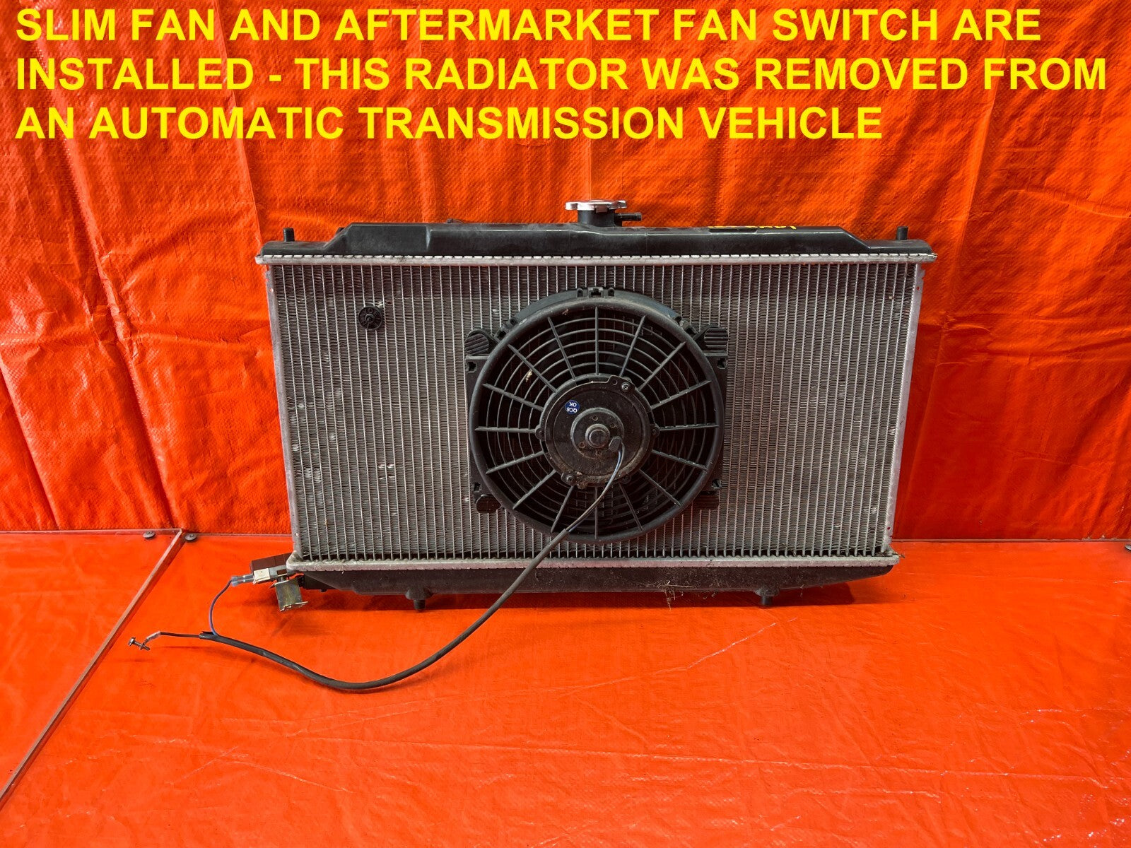 88 91 HONDA CRX DX SI   RADIATOR ASSEMBLY   AUTOMATIC TRANSMISSION ONLY OEM #1570