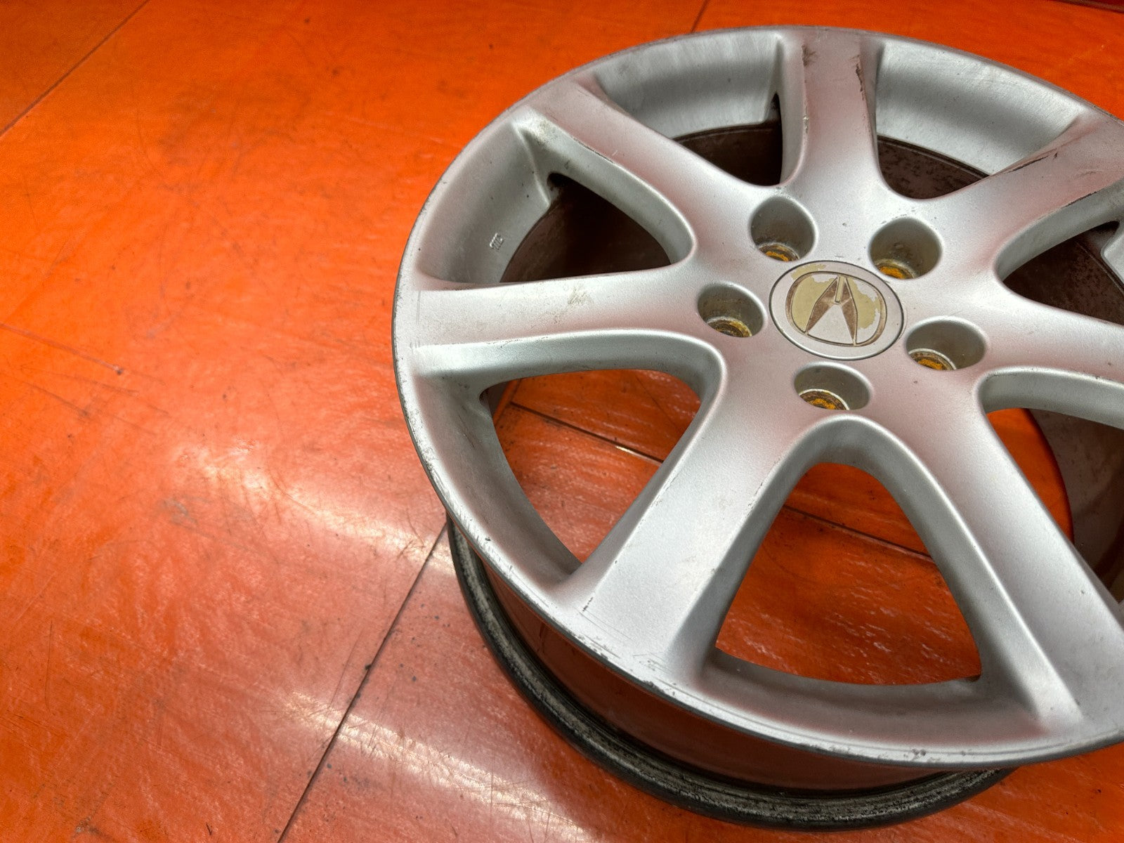 04 08 ACURA TSX 2.4L 17 INCH 7 SPOKE ALLOY WHEEL RIM 17x7 5x114.3 OEM FACTORY  312
