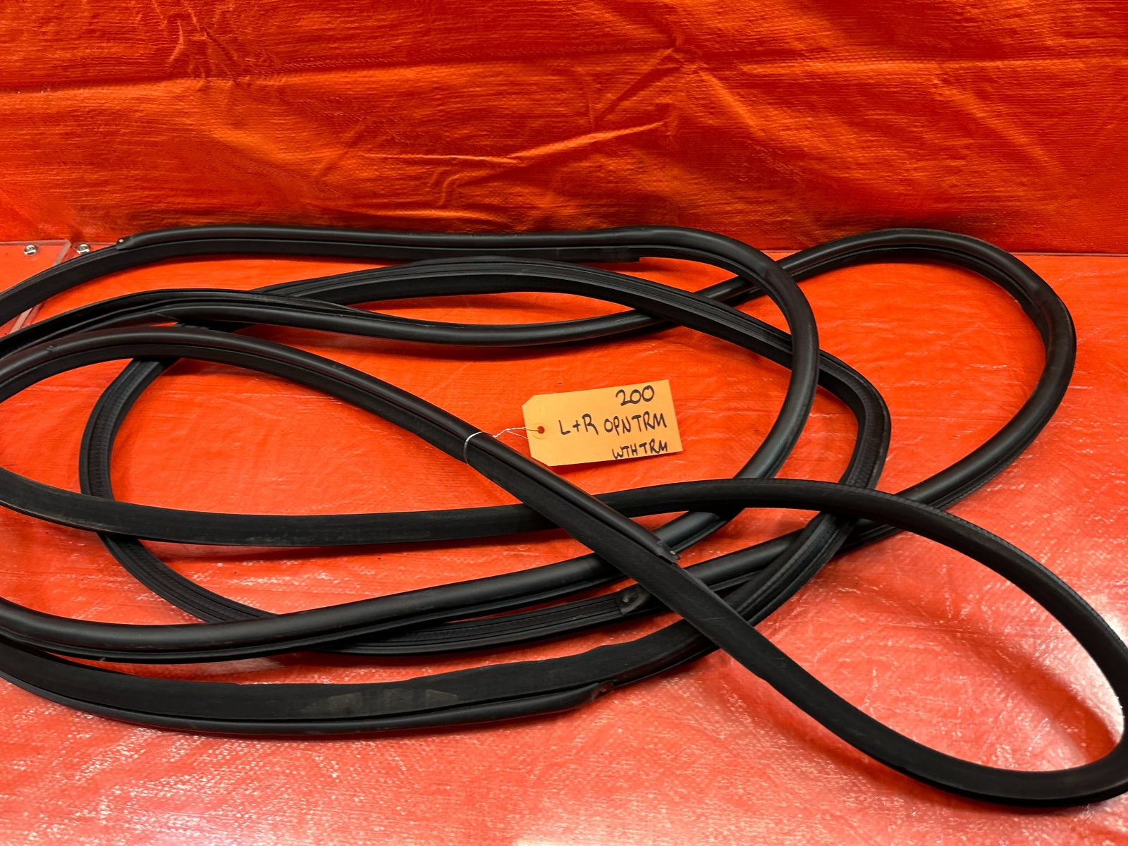 17 20 INFINITI Q60 CHASSIS TO DOOR OPEN TRIM WEATHER STRIP LEFT & RIGHT OEM #2006