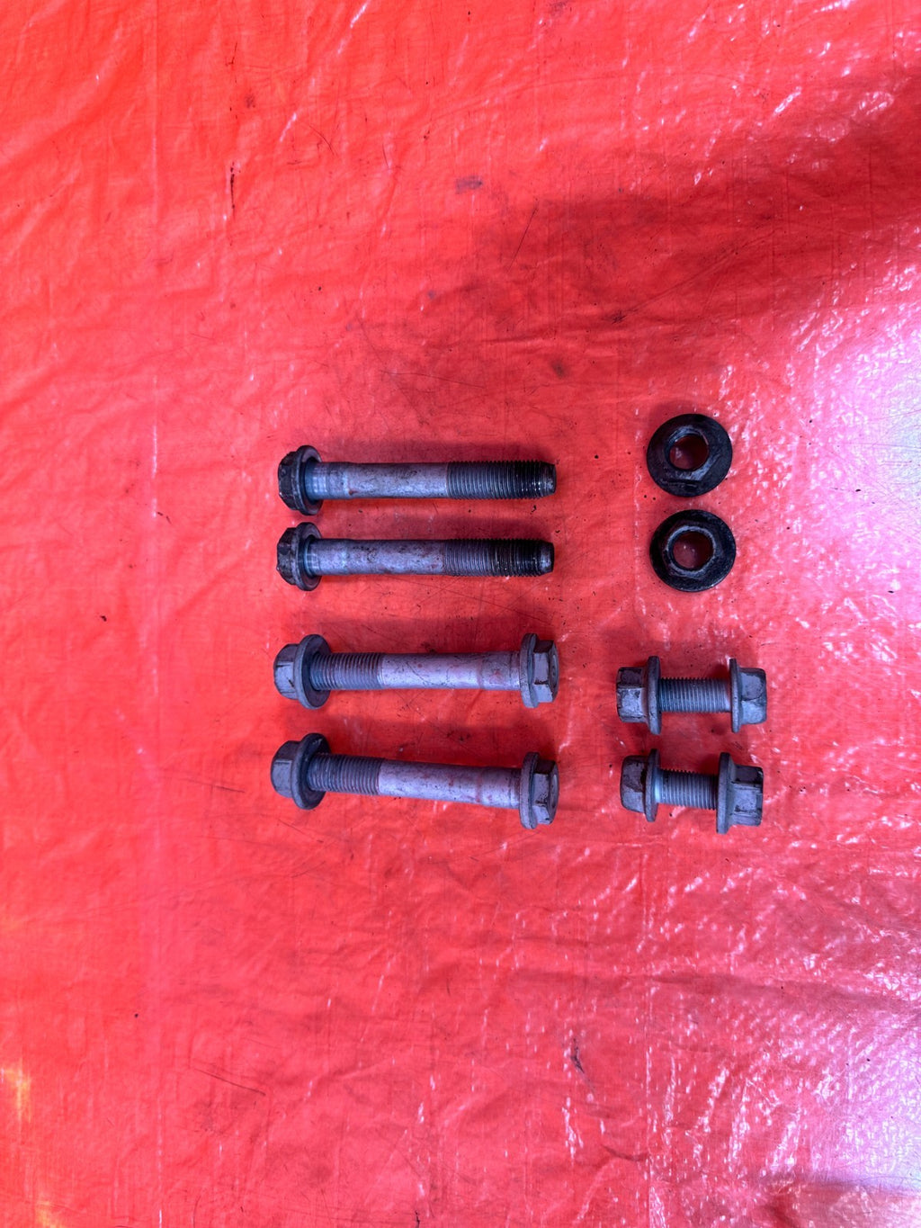 14 15 INFINITI Q50 3.7L   POWER STEERING RACK BOLTS BRACKETS HARDWARE OEM 3132