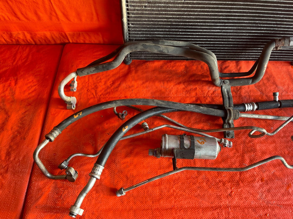 97 01 HONDA CR V CRV COMPLETE AIR CONDITIONING AC LINE SET W/ CONDENSER FAN #679