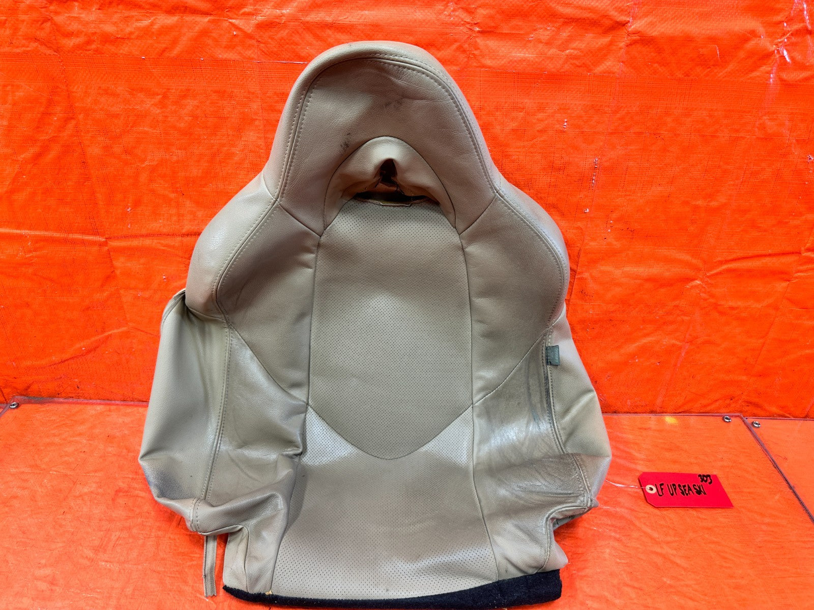 09 11 MAZDA RX8 RX 8   DRIVER LEFT FRONT UPPER SEAT SKIN WRAP TAN   OEM 3030