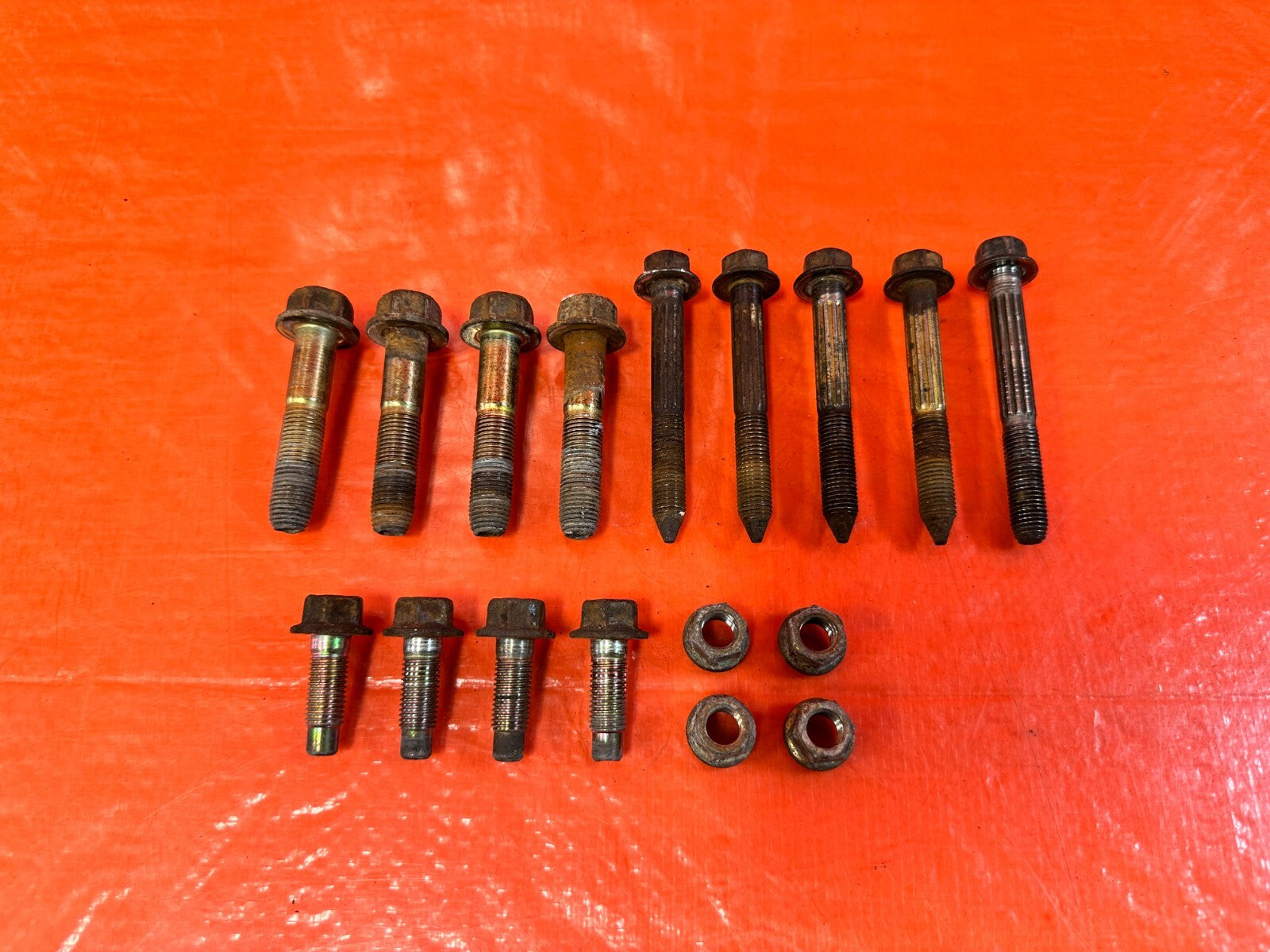 92 00 HONDA CIVIC TRAILING ARM REAR DISC COMPENSATOR ARM BOLTS HARDWARE OEM #2941