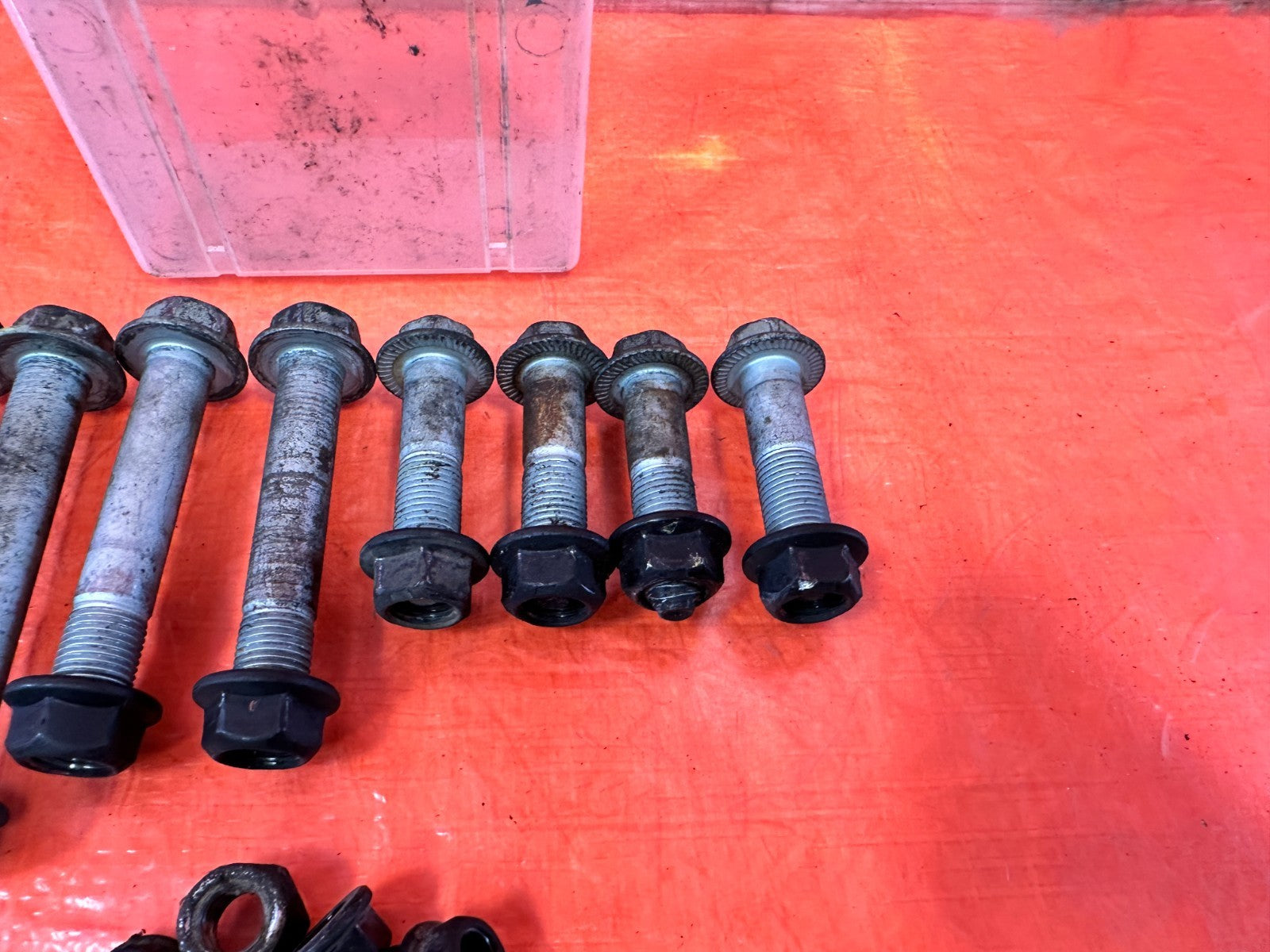 13 16 HYUNDAI GENESIS COUPE FRONT CONTROL ARM BOLTS HARDWARE UPPER LOWER OEM 3262