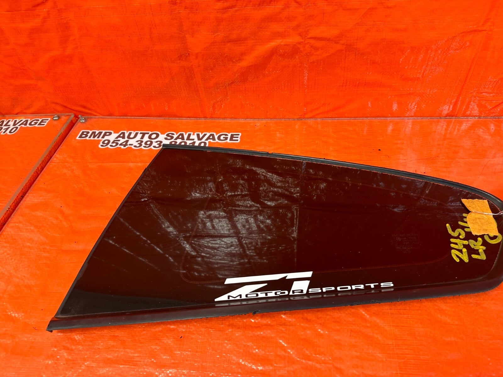 08 15 INFINITI G37 Q60 2D COUPE DRIVER LEFT REAR 1/4 QUARTER GLASS WINDOW OEM 457