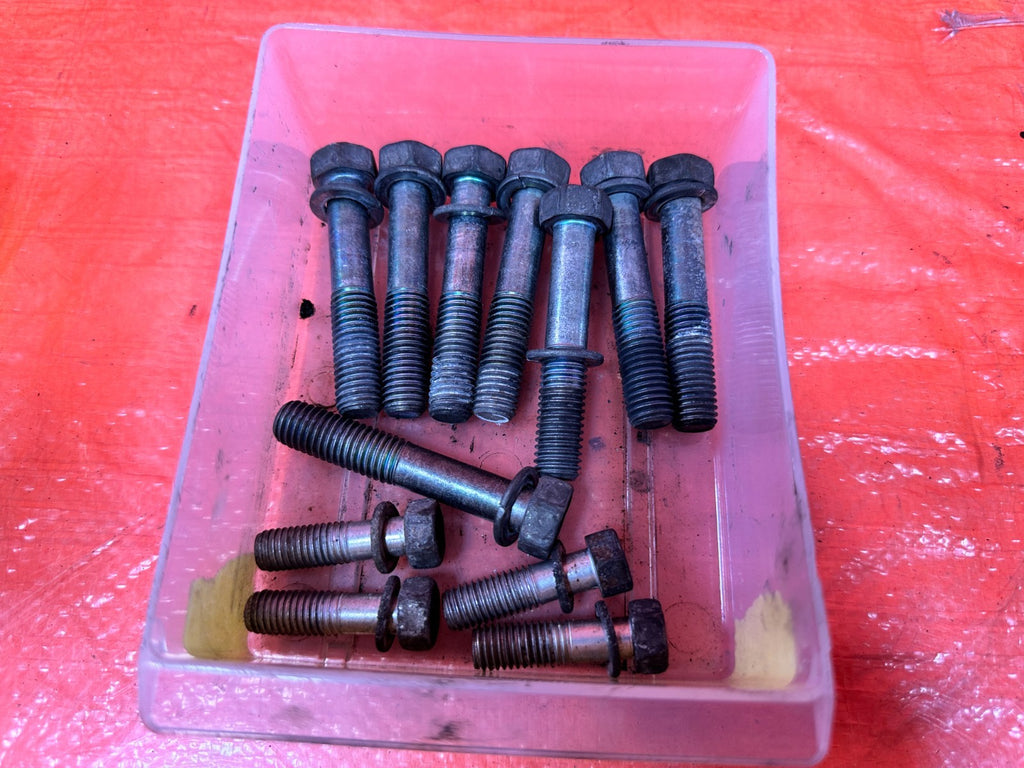 08 15 INFINITI G37 Q60 6 SPEED MANUAL TRANSMISSION BELL HOUSING BOLTS OEM #3100