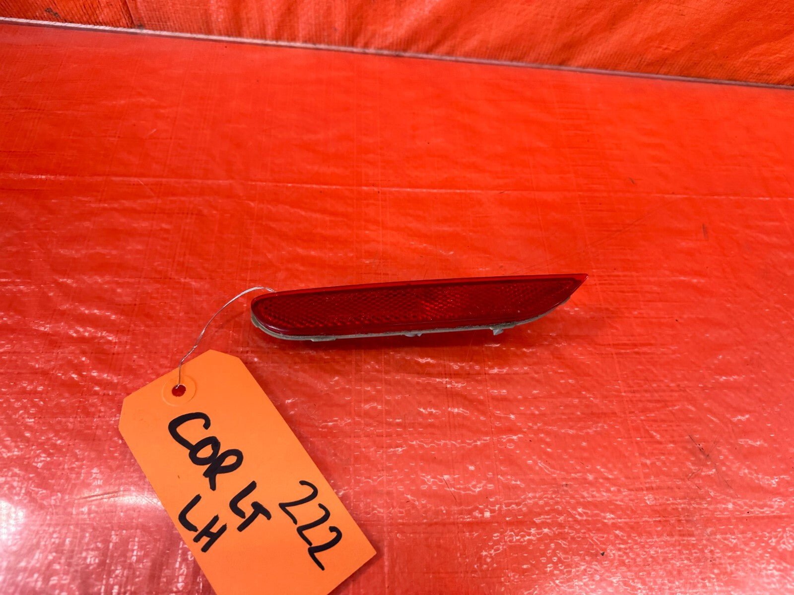 14 17 INFINITI Q50   SPORT   DRIVER LEFT REAR   BUMPER REFLECTOR   OEM #2222