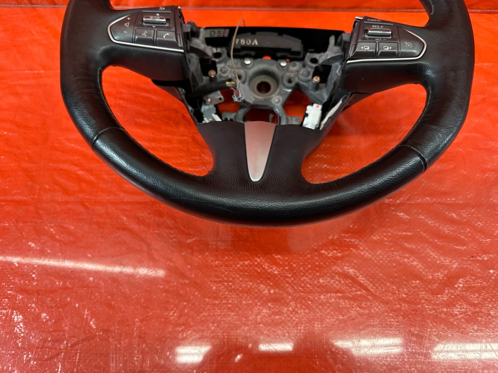 2017 17 INFINITI Q50 RED SPORT 400 RWD   STEERING WHEEL   NON HEATED   OEM #1851