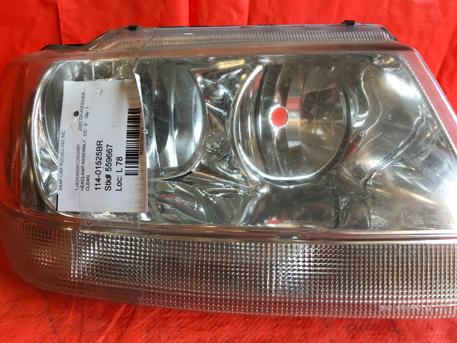 EAGLE EYES BRAND   2001 01 JEEP GRAND CHEROKEE PASSENGER RIGHT HEADLIGHT LAMP R3