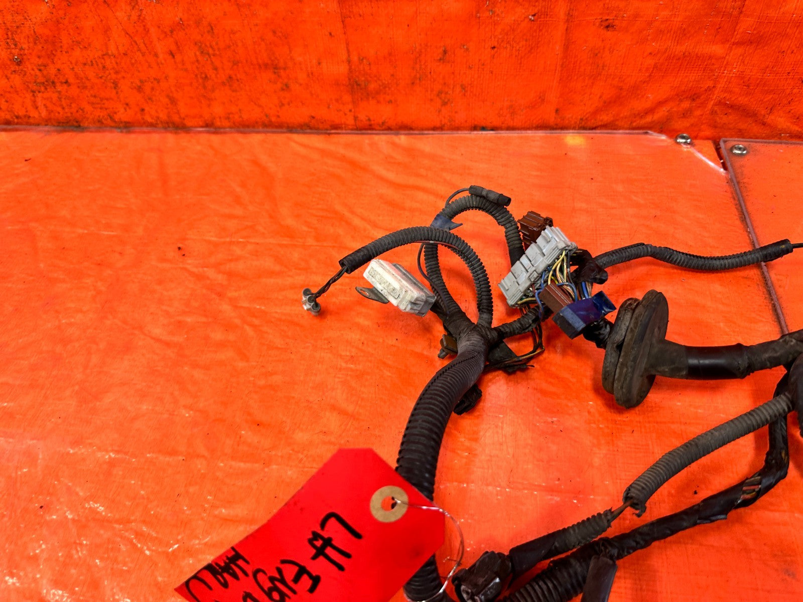 92 95 HONDA CIVIC   DRIVER LEFT ENGINE BAY UNDER HOOD HEADLIGHT HARNESS OEM 3275