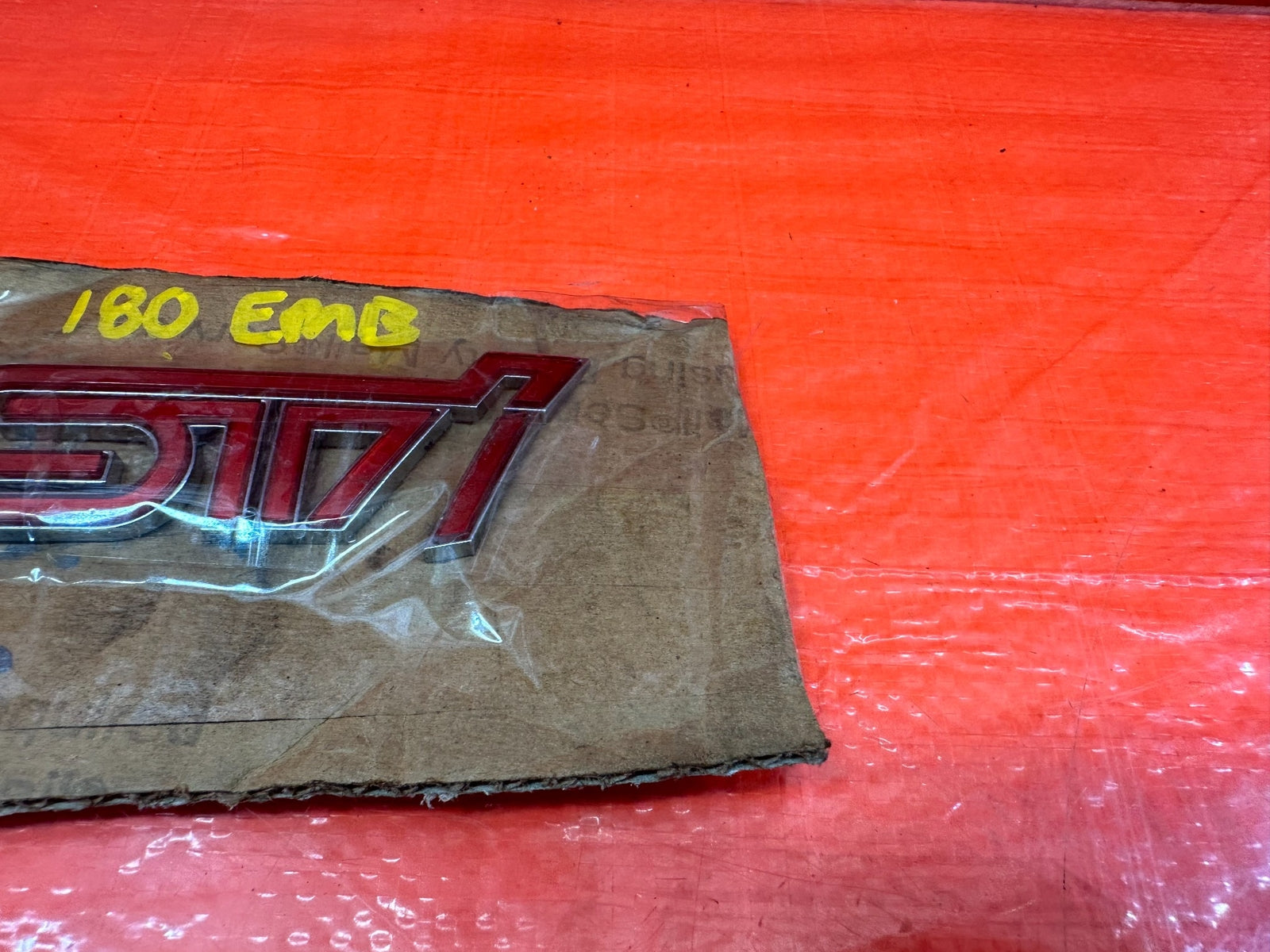 15 21 SUBARU WRX & STI   TRUNK BADGE EMBLEM INSIGNIA ORNAMENT OEM FACTORY #180 15
