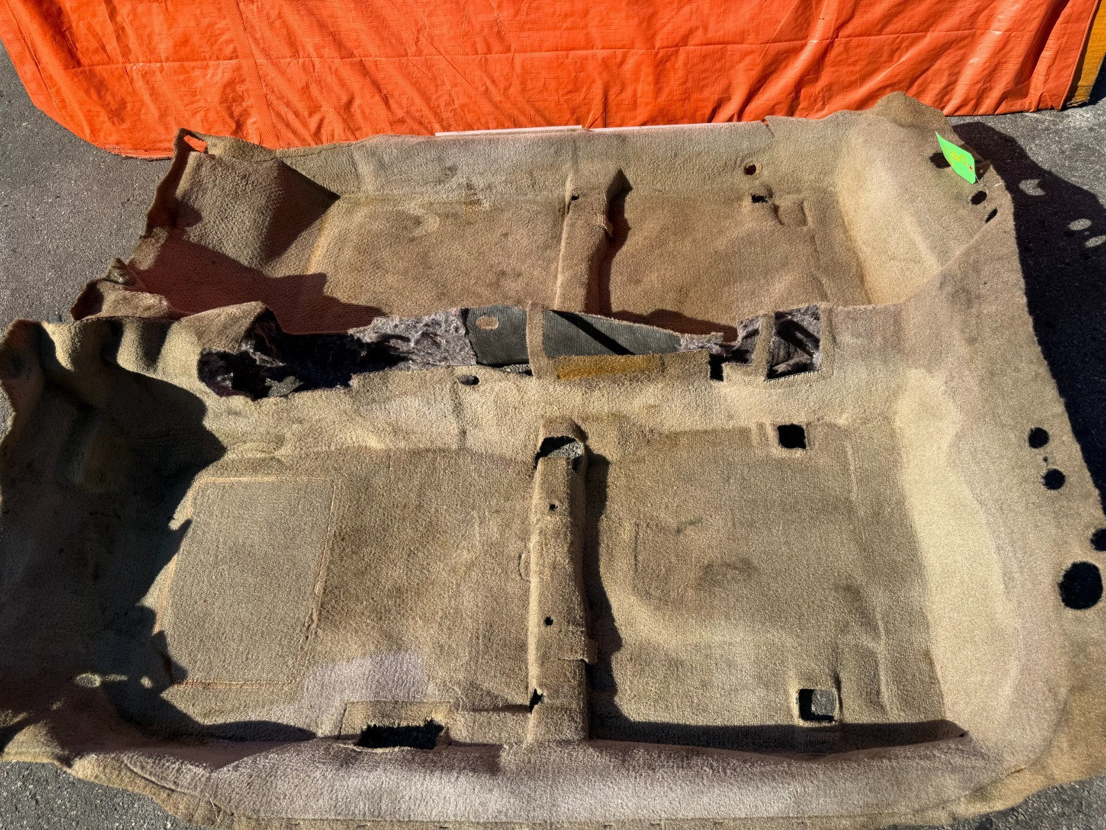 97 01 HONDA PRELUDE   INTERIOR FLOOR CARPET RUG MAT   TAN IN COLOR    OEM #3237