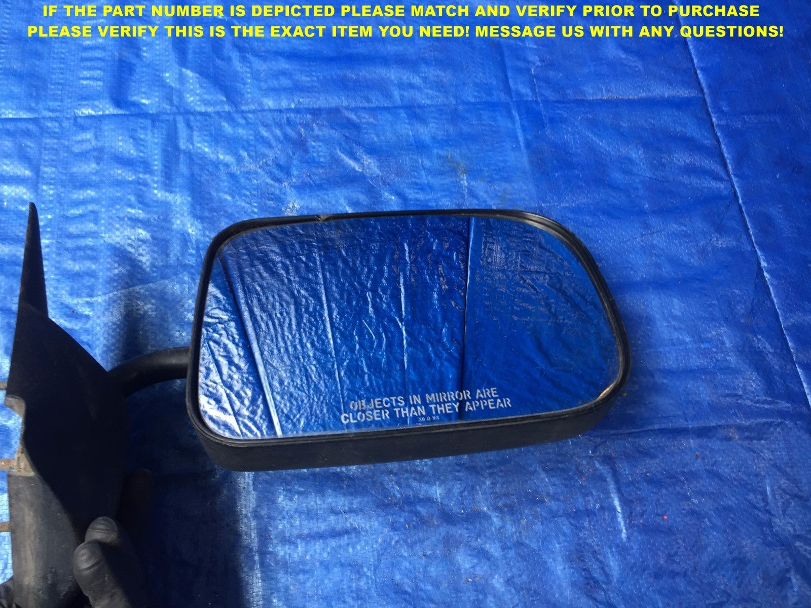 OEM 1994 1995 1996 1997 DODGE RAM 1500 2500 PASSENGER RIGHT SIDE VIEW MIRROR 33