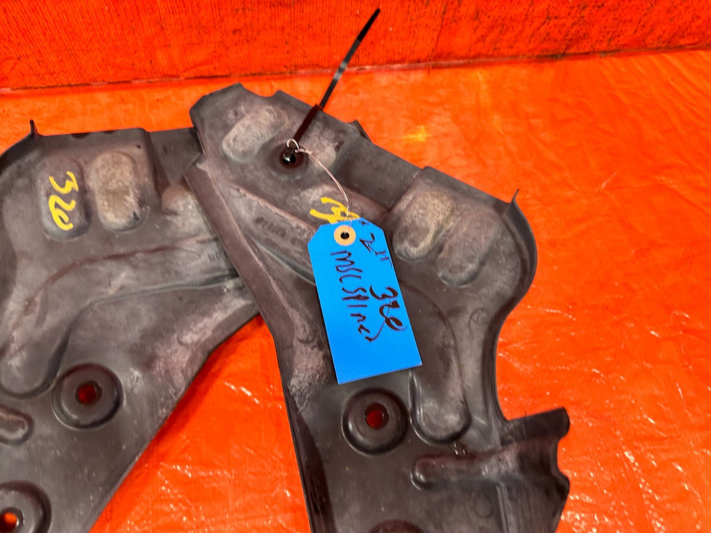 08 15 INFINITI G37 & Q60 COUPE LEFT AND RIGHT REAR SUBFRAME BRACKET DUST SHIELDS6