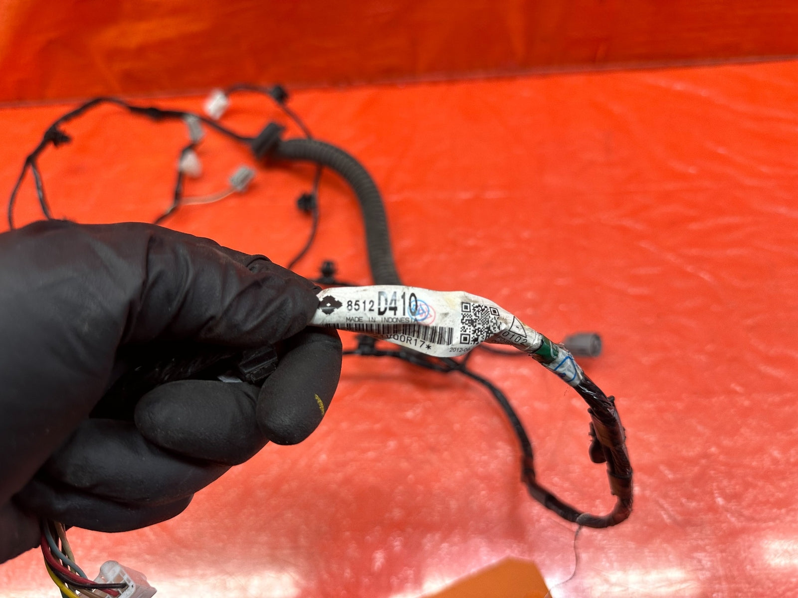08 15 LANCER EVOLUTION X EVO 10 BACK UP SENSOR WIRE HARNESS WIRING LOOM OEM #2069