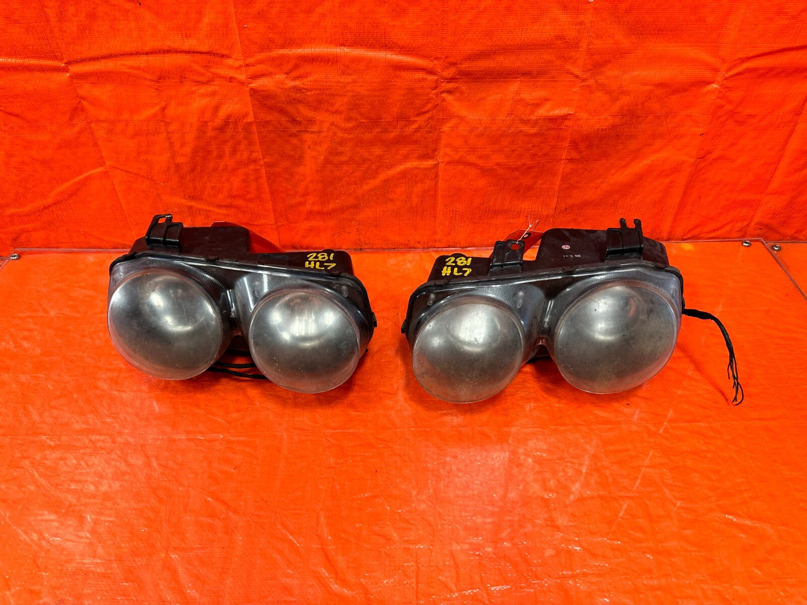 98 01 ACURA INTEGRA   AFTERMARKET ANGEL EYE HEADLIGHTS HEAD LAMPS LIGHTS #2810