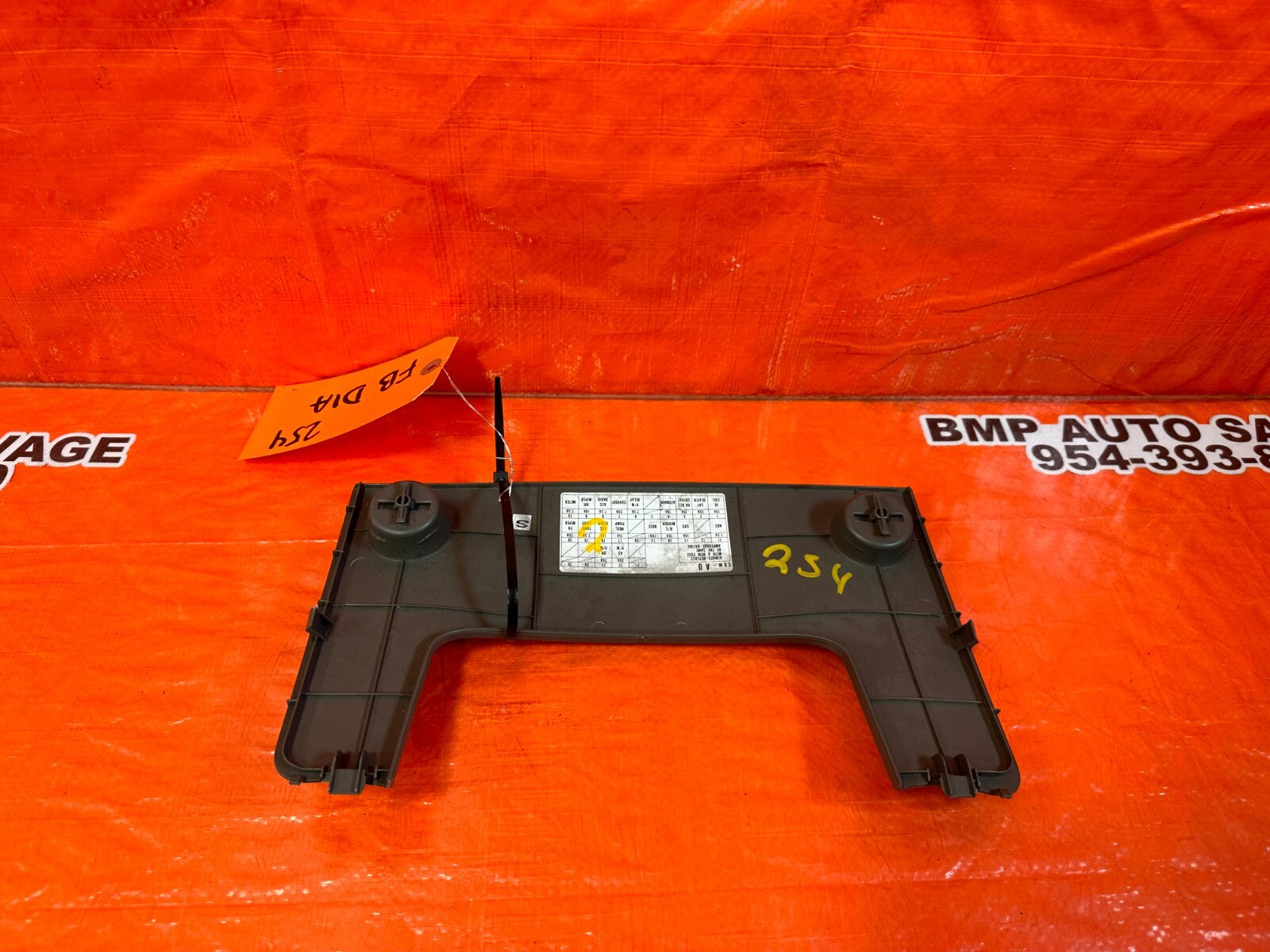 05 06 ACURA RSX   UNDER STEERING COLUMN COVER KNEE TRIM FUSE DIAGRAM   OEM #2546