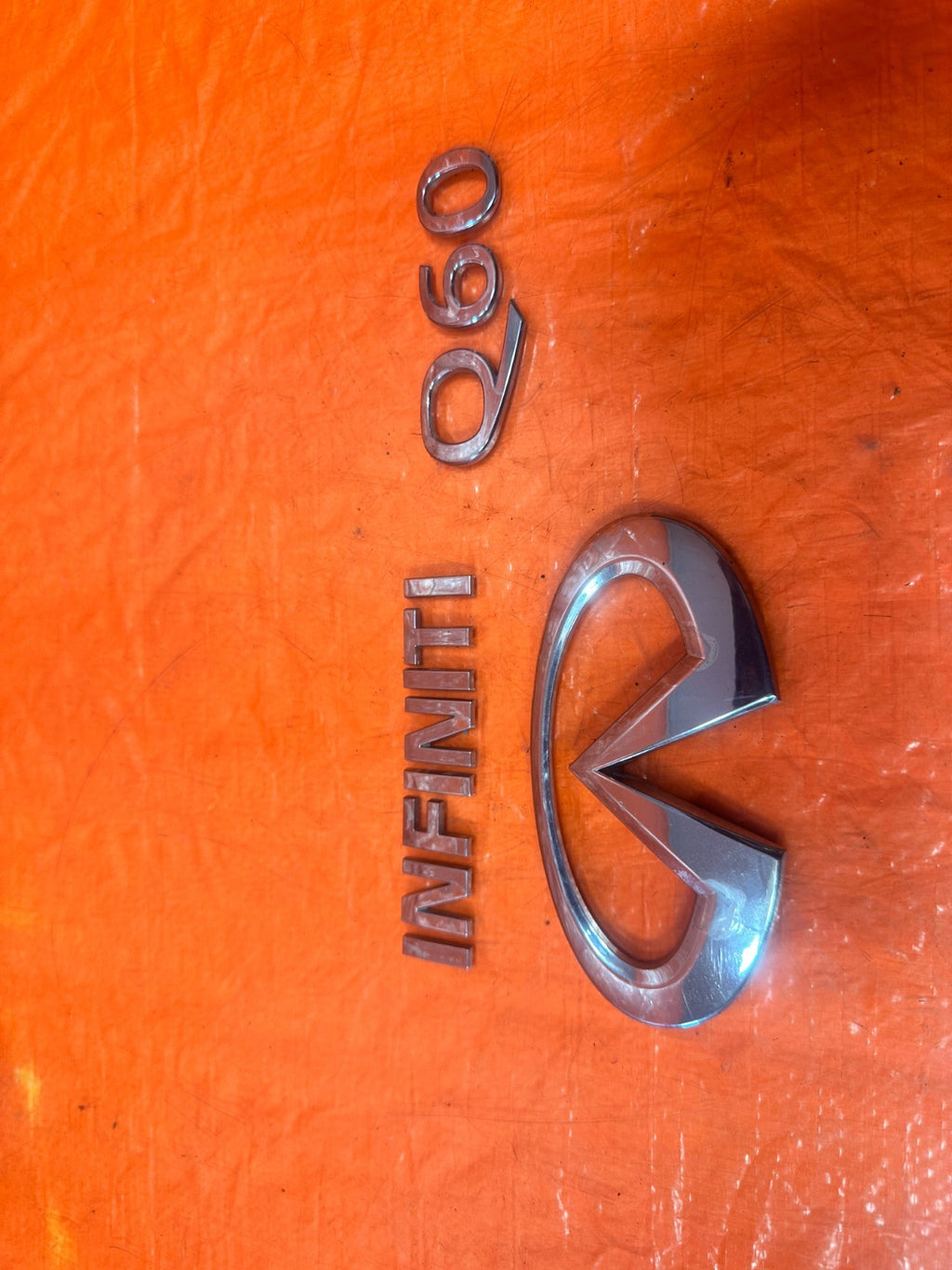 14 15 INFINITI Q60 REAR TRUNK LID CHROME EMBLEM BADGE LOGO OEM #3291
