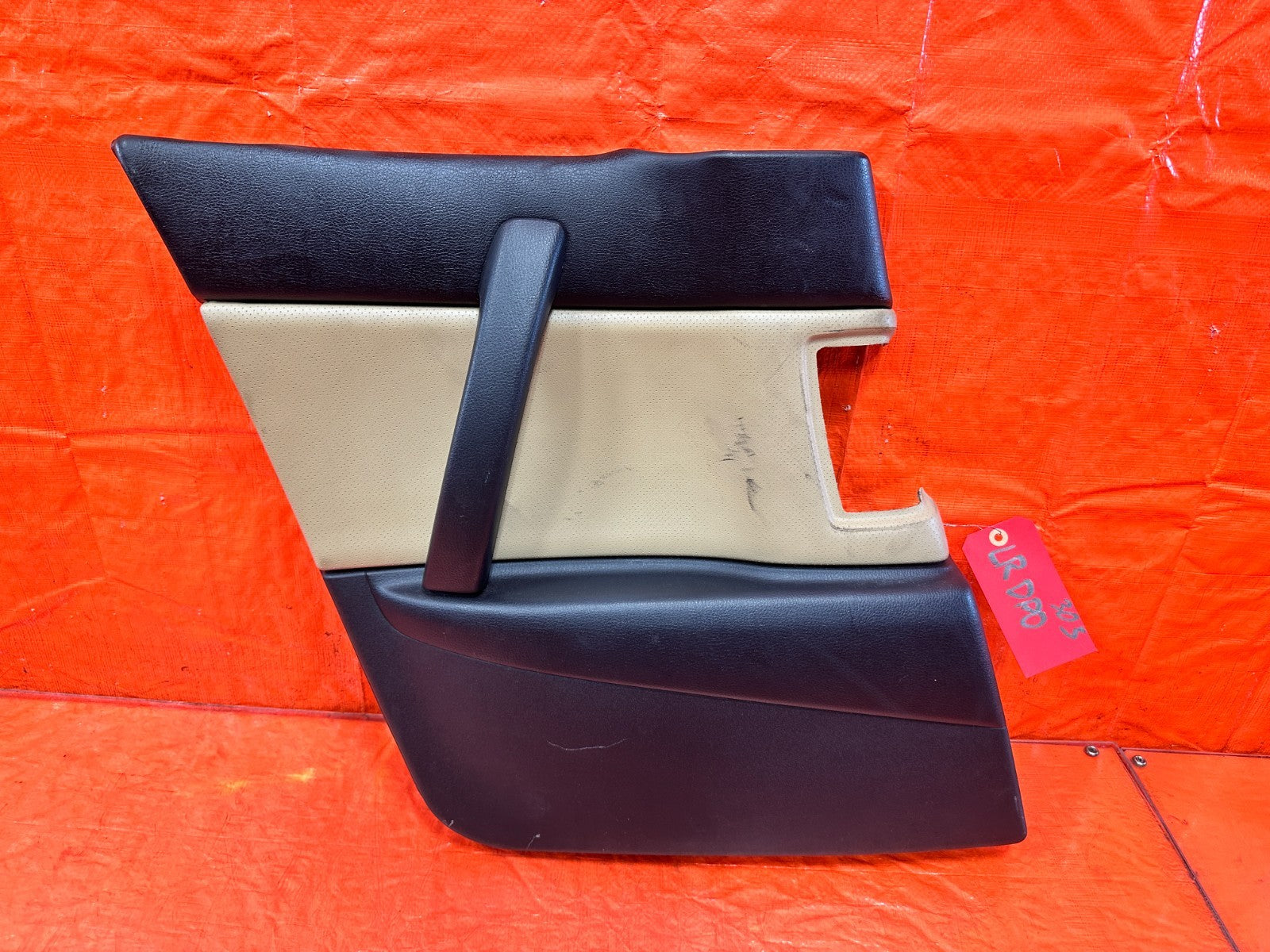 09 11 MAZDA RX8 RX 8   DRIVER LEFT REAR DOOR PANEL BLACK TAN OEM 3030
