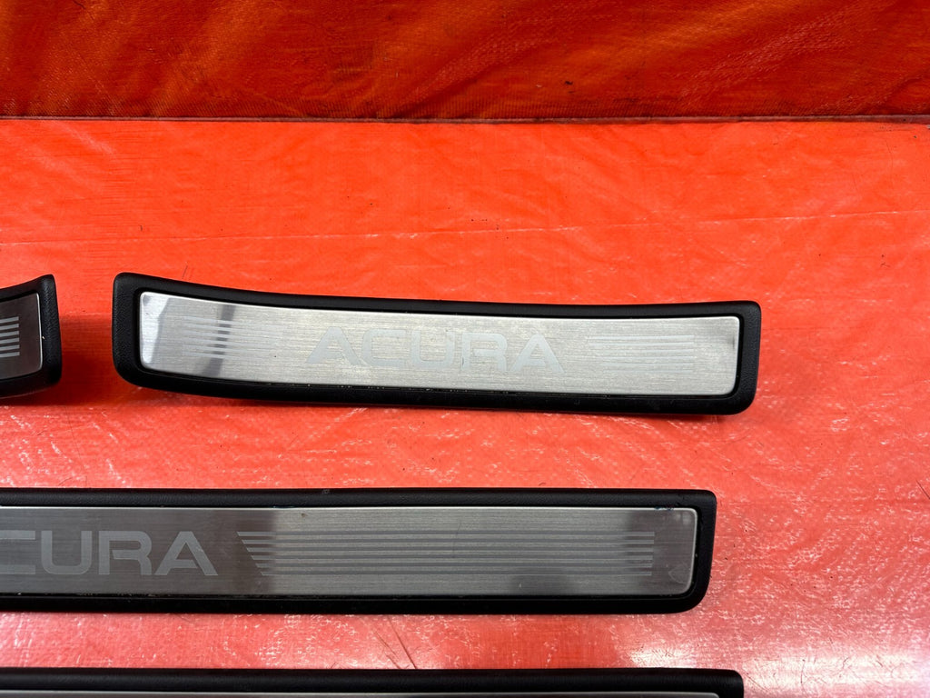 09 14 ACURA TSX   FLOOR PILLAR SCUFF PLATE SET LEFT RIGHT FRONT REAR   OEM #2332