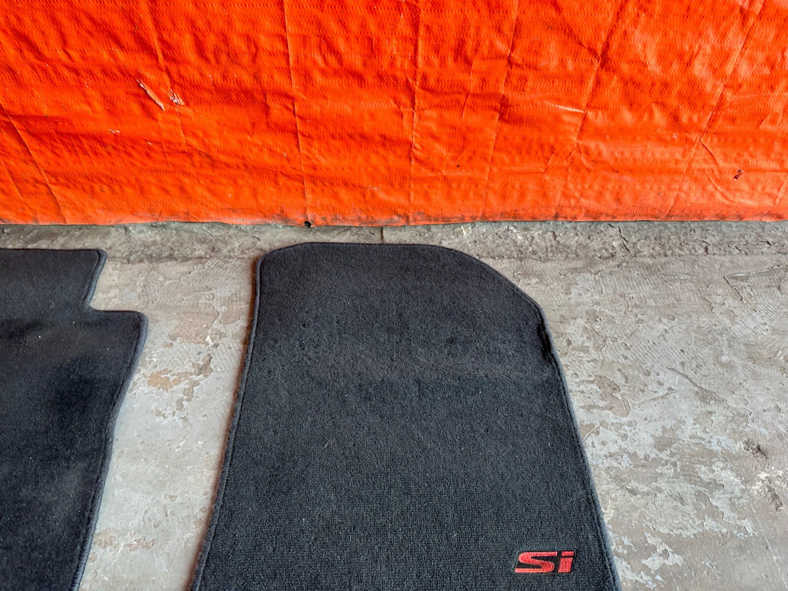 06 11 HONDA CIVIC SI 2D COUPE FLOOR MAT SET BLACK LEFT RIGHT FRONT REAR OEM #2377