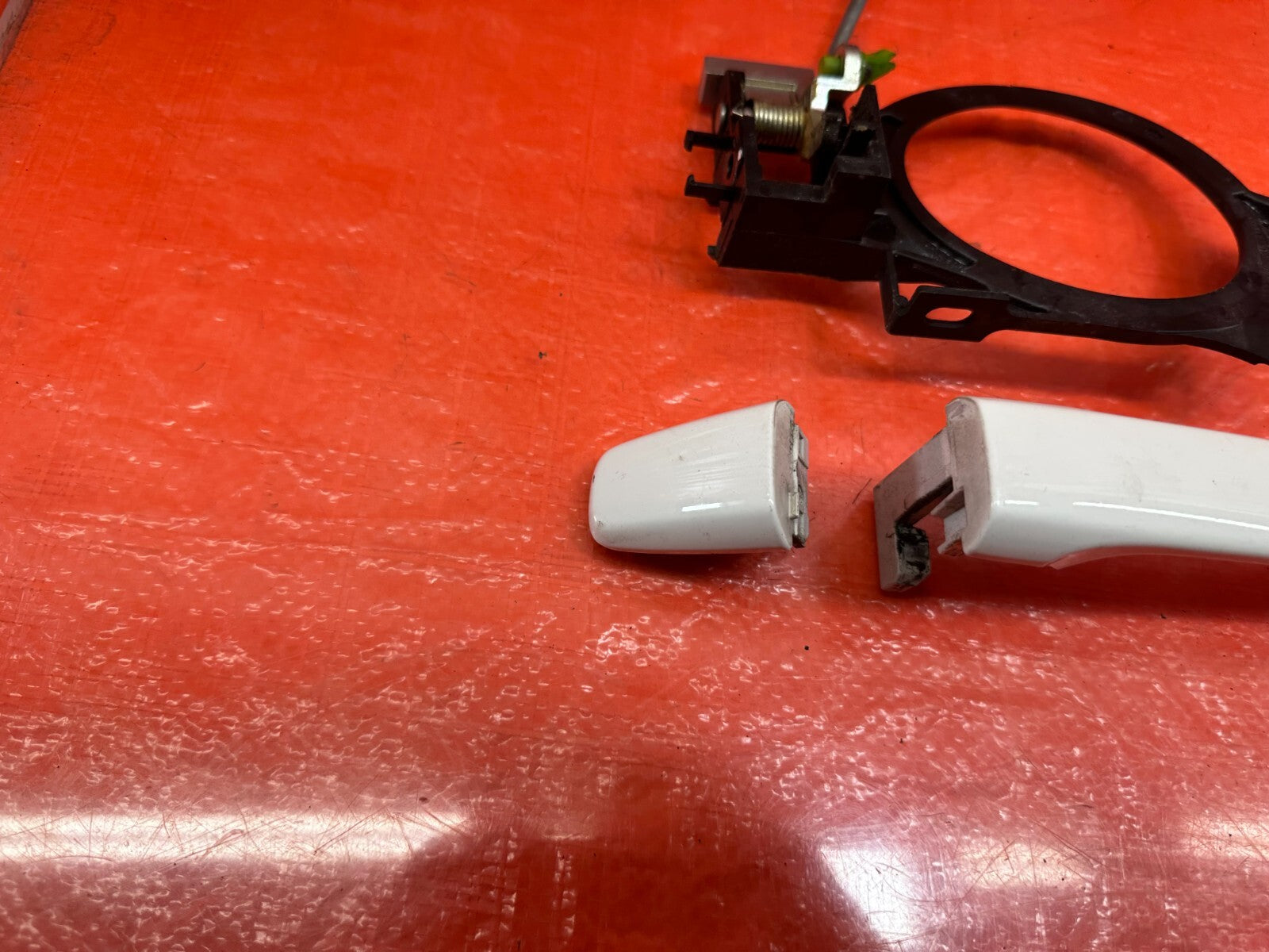 08 15 LANCER EVOLUTION X EVO 10 GSR   LEFT REAR   EXTERIOR DOOR HANDLE   OEM 2067
