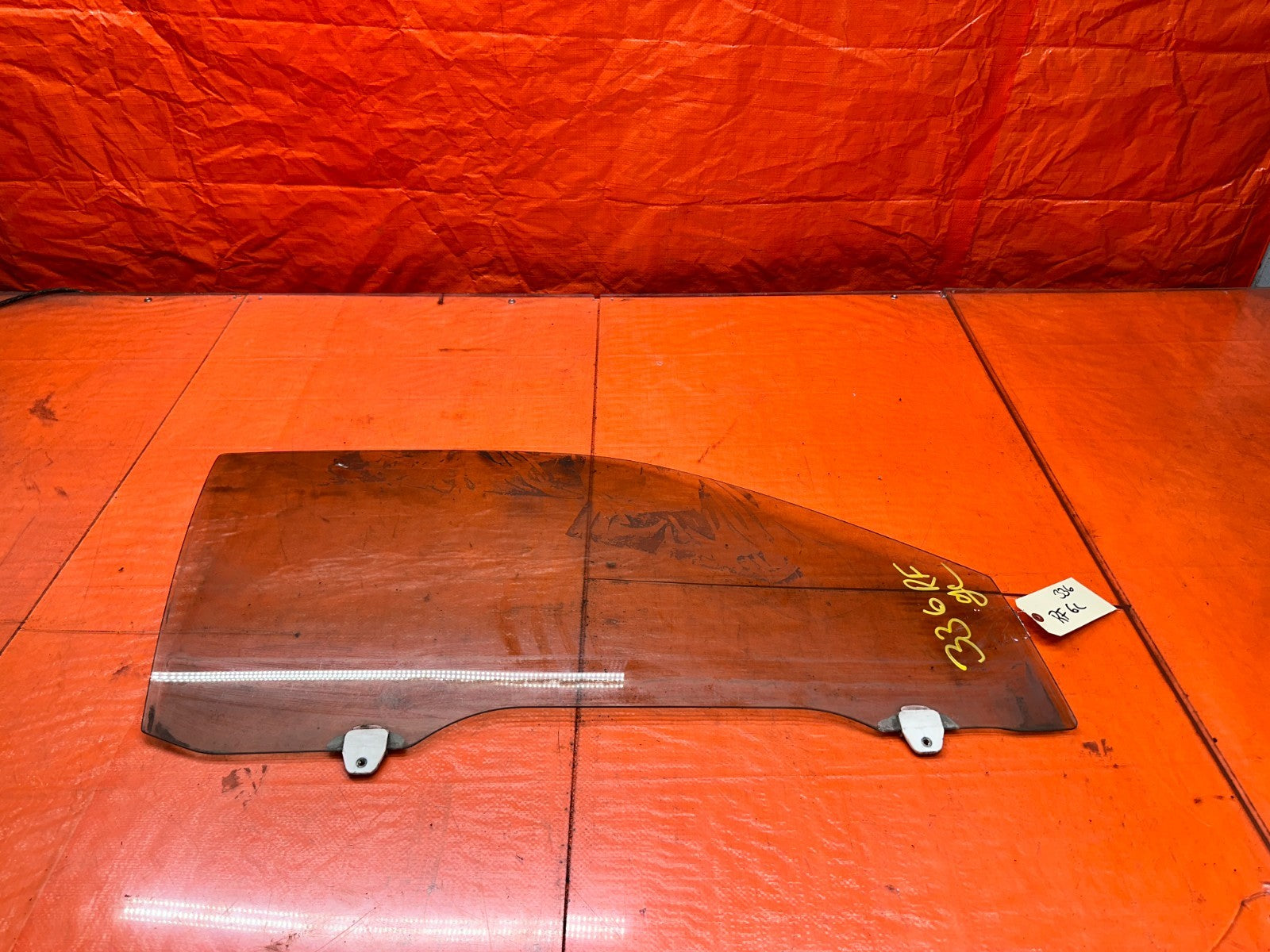 97 01 HONDA PRELUDE 2.2L PASSENGER RIGHT DOOR DOORGLASS WINDOW GLASS OEM #3360