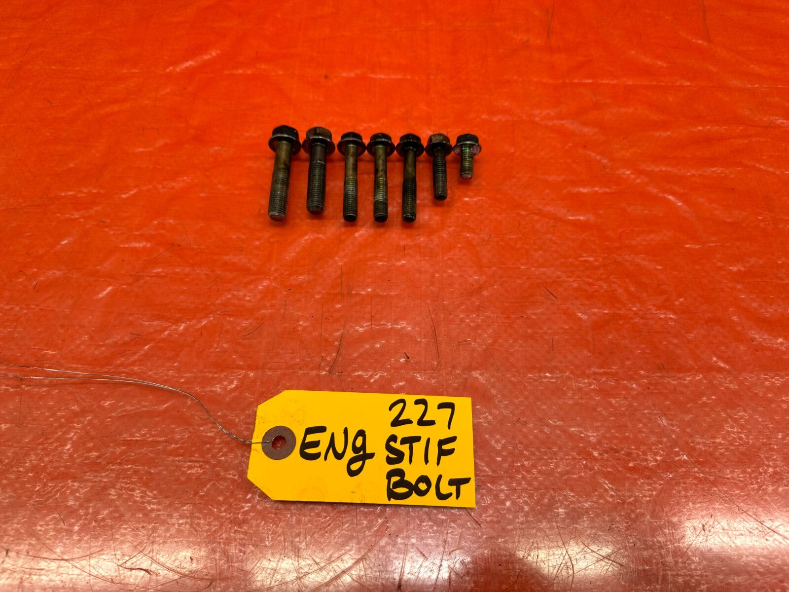 93 97 HONDA DEL SOL   D16Z6   ENGINE STIFFENER BRACKET BOLTS HARDWARE OEM #2275